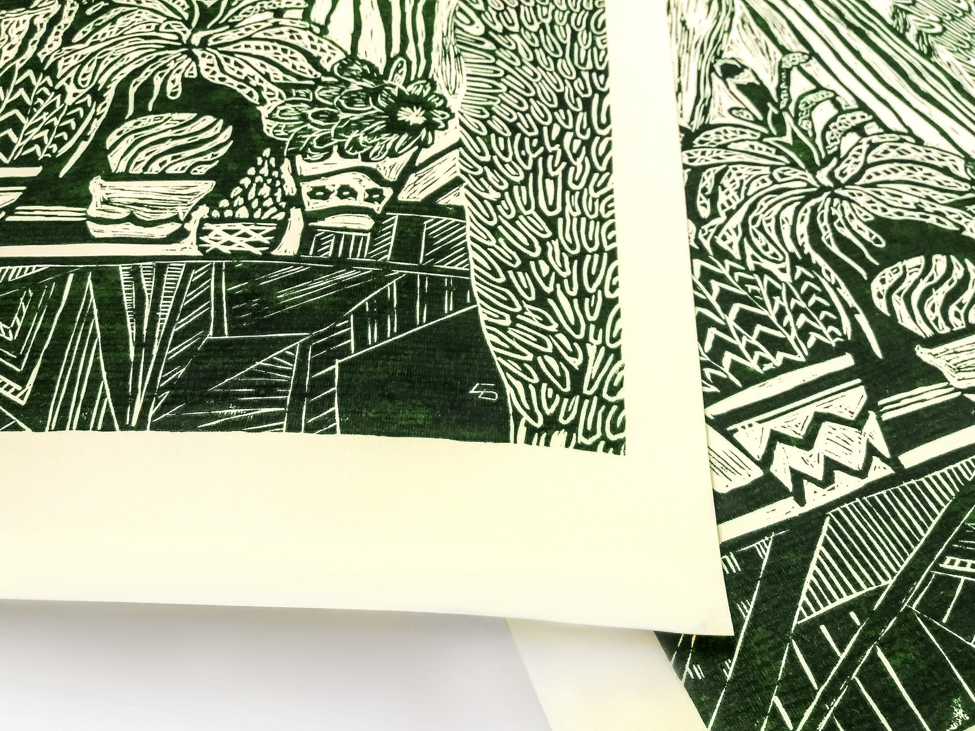 Yellow and green Botanical cactuses illustration Linocut print for Farmhouse gift UNFRAMED, original artwork, relief print, printmaking art, lino print, linogravure, handmade wall art, new home gift, farmhouse decor, housewarming gift, living room wall art, dining room art, farm kitchen art, bedroom wall decor, autumn art, fall wall art, seasonal wall decor, aesthetic wall art, cottagecore wall art, foraged wall decor, Illustration print, cactus