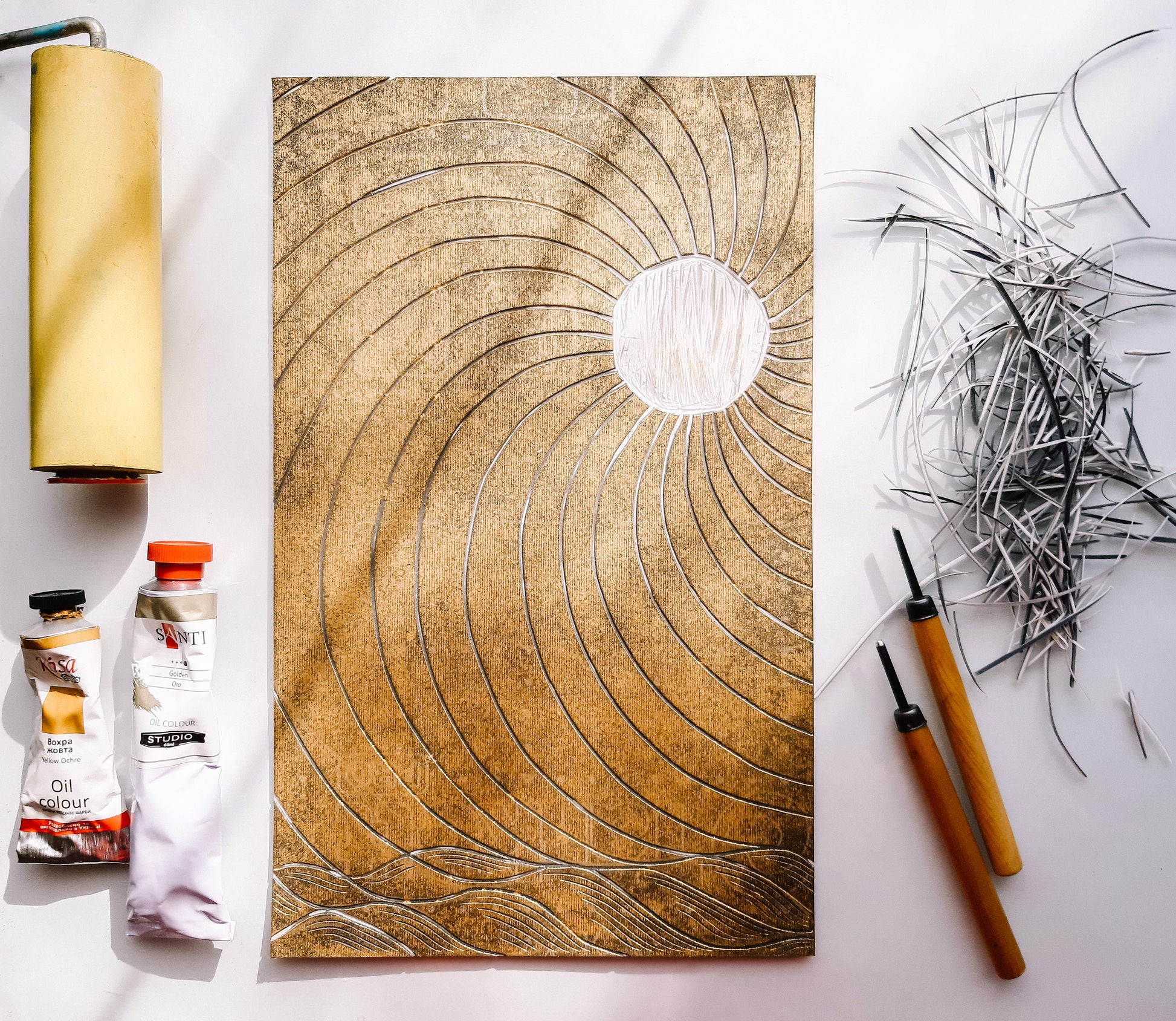 Lino block / linocutting