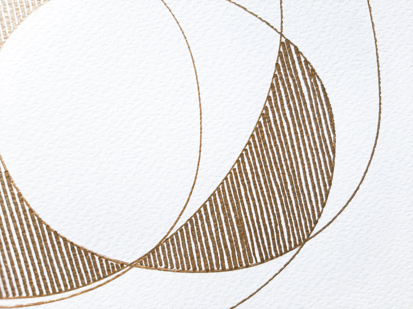 Details №8 Unique bronze geometric abstract line shapes artwork