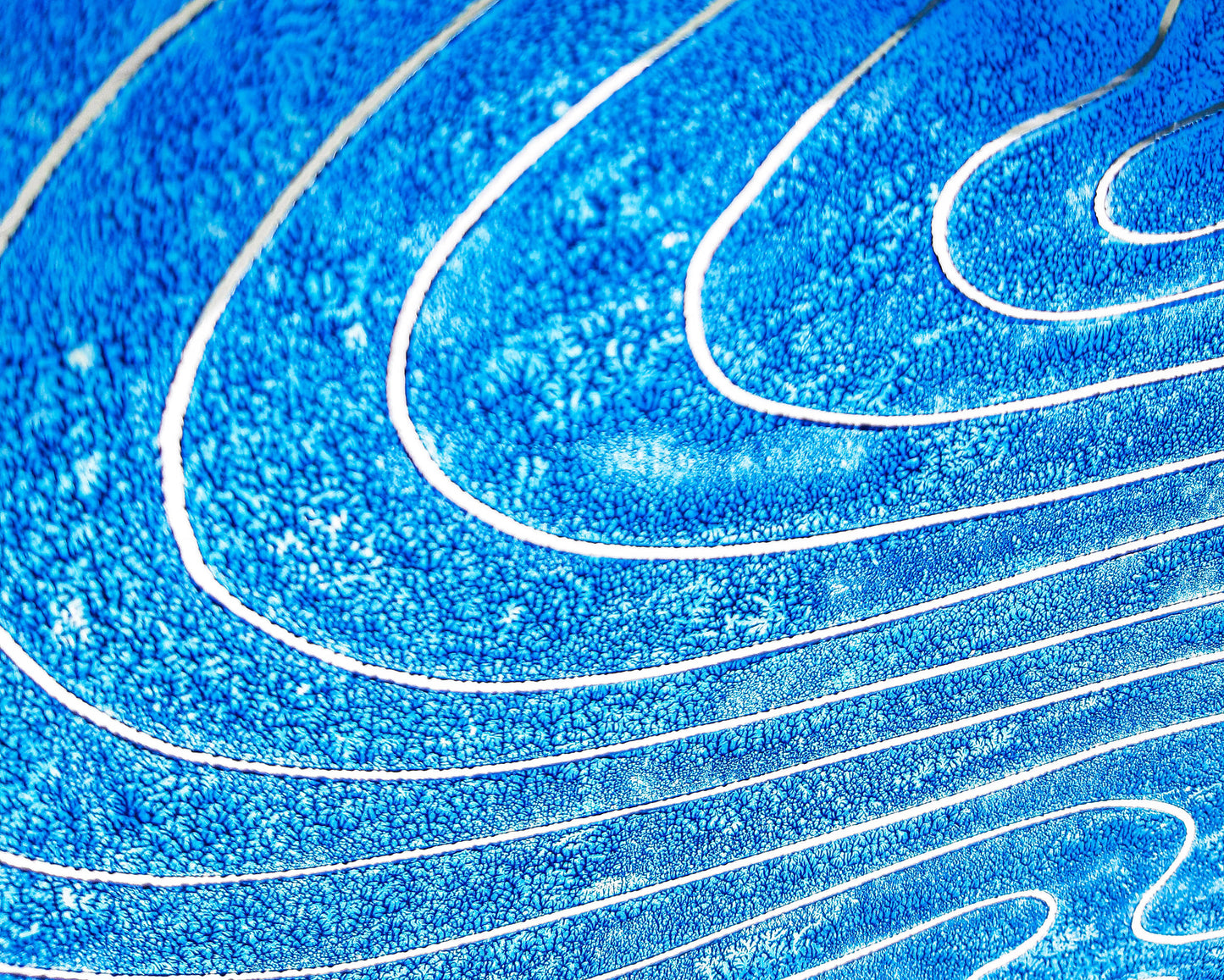 Abstract blue water Linocut print on Plexiglass relief Original artwork Nautical wall art for Bedroom Living room decor New home gift