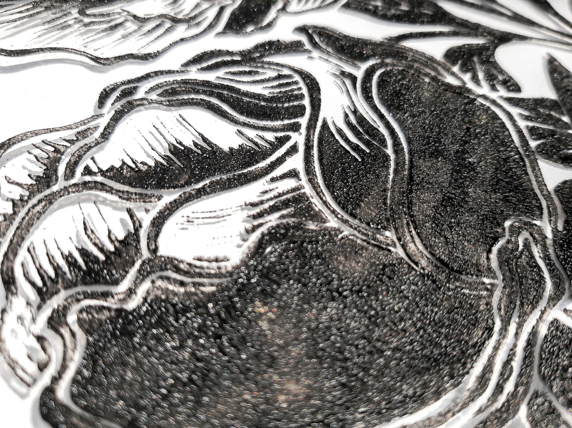 Black peony flowers wall art Plexiglass linocut print Botanical relief original artwork Printmaking for Bedroom decor Housewarming gift Living room Farm kitchen Foraged cottagecore farmhouse wall art decor relief printmaking block