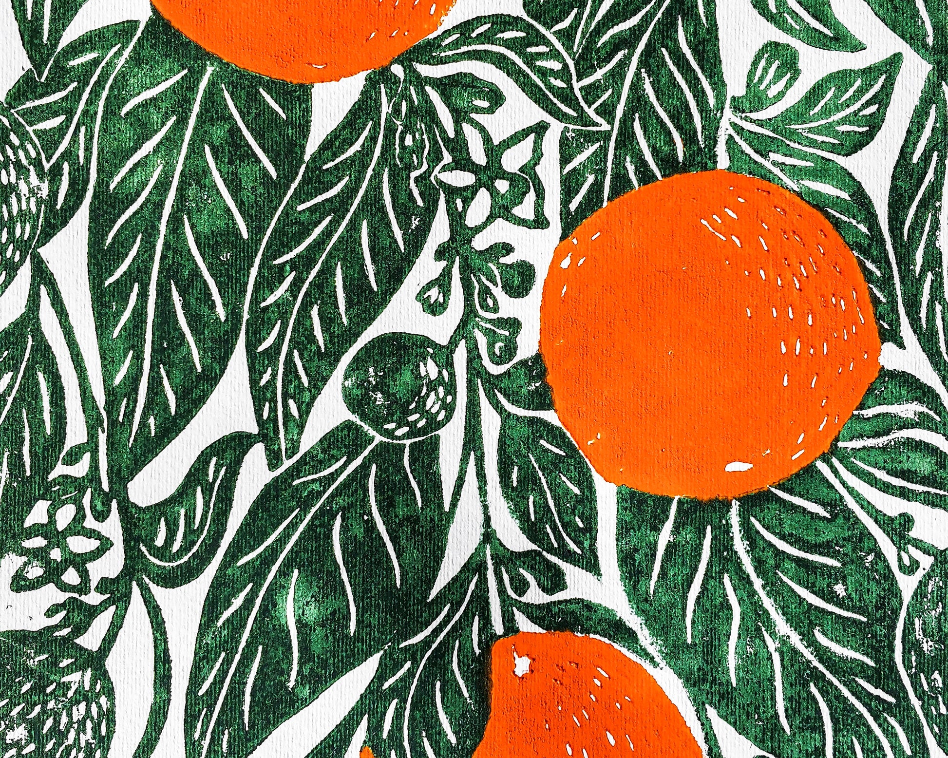 Gallery wall set of 2 linocut print Oranges and lemon botanical fruit and plant for modern kitchen wall art or Nature lover gift UNFRAMED / handmade art, relief print, original artwork, printmaking, oil ink, lino print, linogravure, fruit wall decor, living room, dining room, farmhouse gift, farm kitchen art, nature lover gift, new home gift, gallery wall set of 2 prints