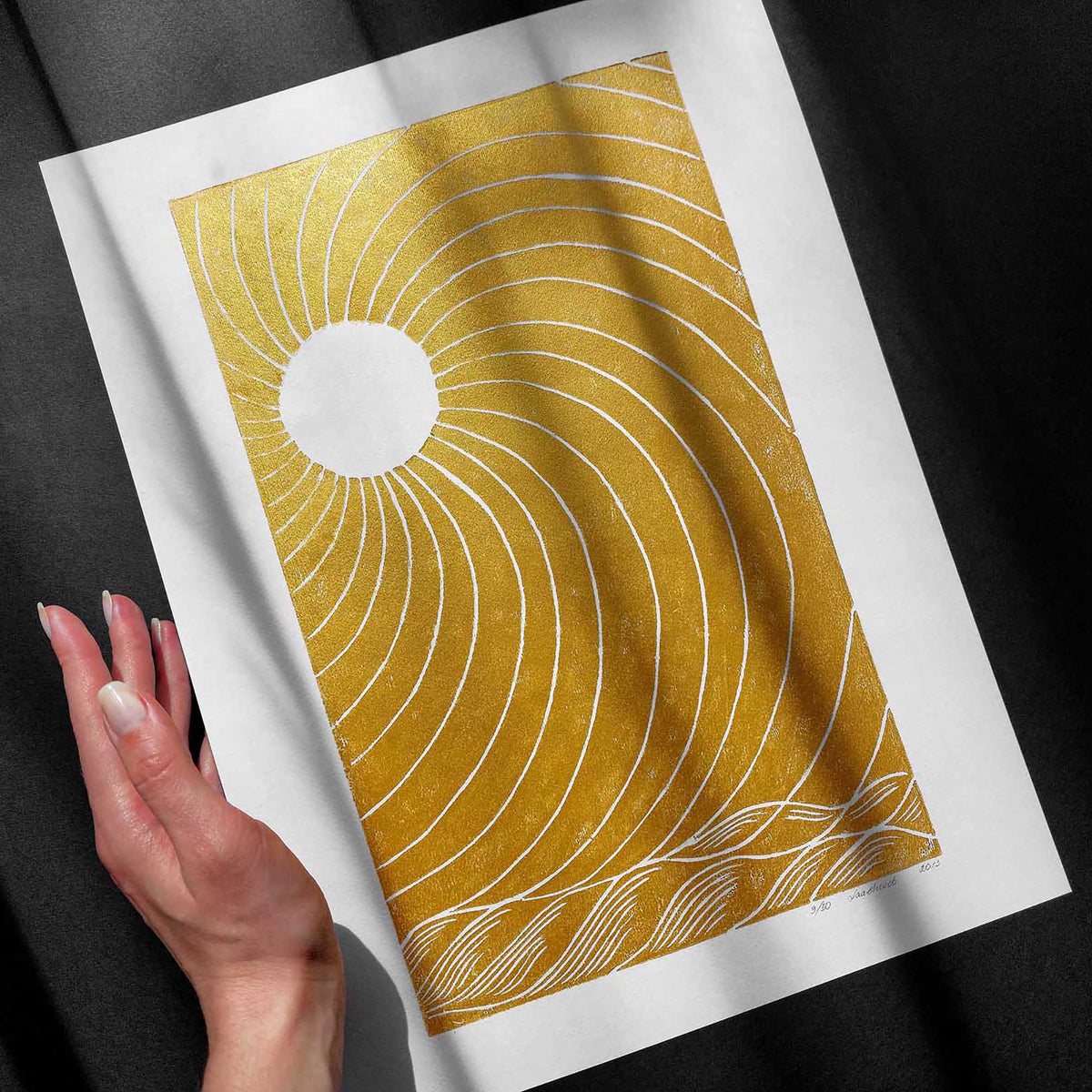 Linocut Print Gold Japanese Sun Sea Landscape Wall Art Mid Century Modern Original Artwork Bedroom Home Office Decor Thoughtful Self Gift
abstract, contemporary, midimalism, maritime living art, island luxe art, rustic, chinese, japanese, geometric boho bohemian, maximalist, mid century modern, japandi, wabi sabi
chic, preppy, nautical, hampton, nautical, coastal