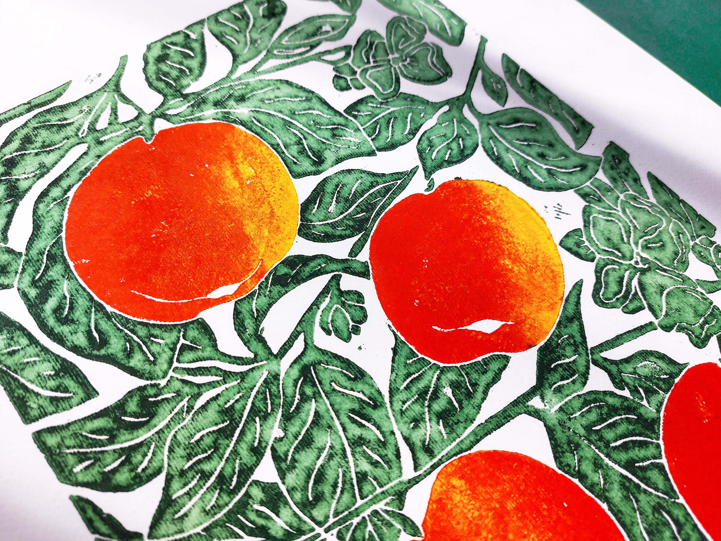 Gallery wall set of 6 linocut print Oranges Lemon Pumpkin Apples Chili papper Pear botanical fruit and vegetables for modern kitchen wall art or Nature lover gift UNFRAMED / original artwork, handmade art, printmaking, lino print, linogravure, farm kitchen art, living room decor, dining room wall art, bedroom art, new home gift, farmhouse gift, floral wall art