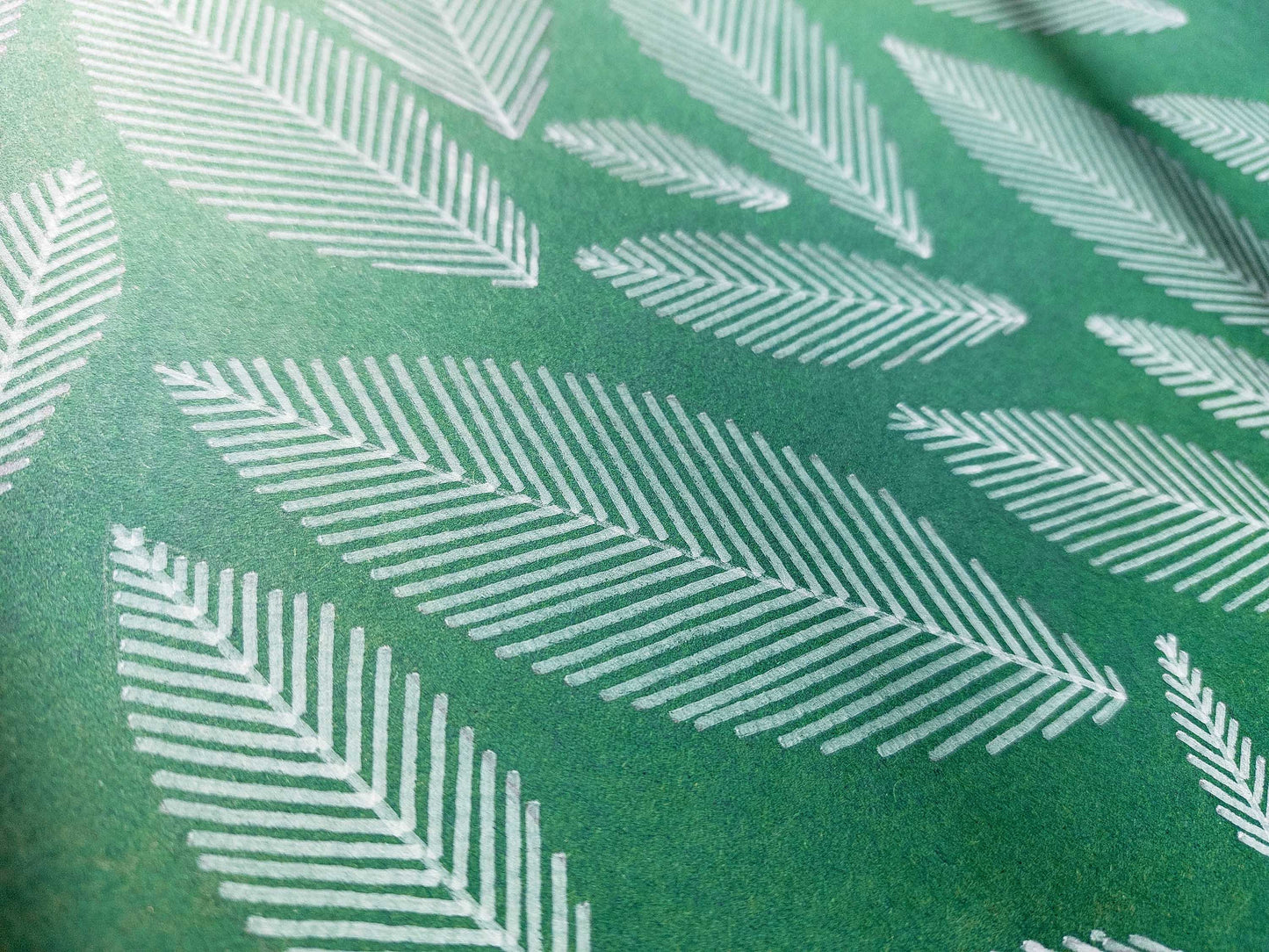 Emerald green geometric abstract leaves line shapes artwork for Nature lover gift UNFRAMED for living room, or bedroom original artwork, minimalist art, original artwork, nature wall decor