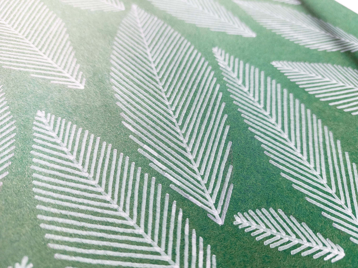 Emerald green geometric abstract leaves line shapes artwork for Nature lover gift UNFRAMED for living room, or bedroom original artwork, minimalist art, original artwork, nature wall decor