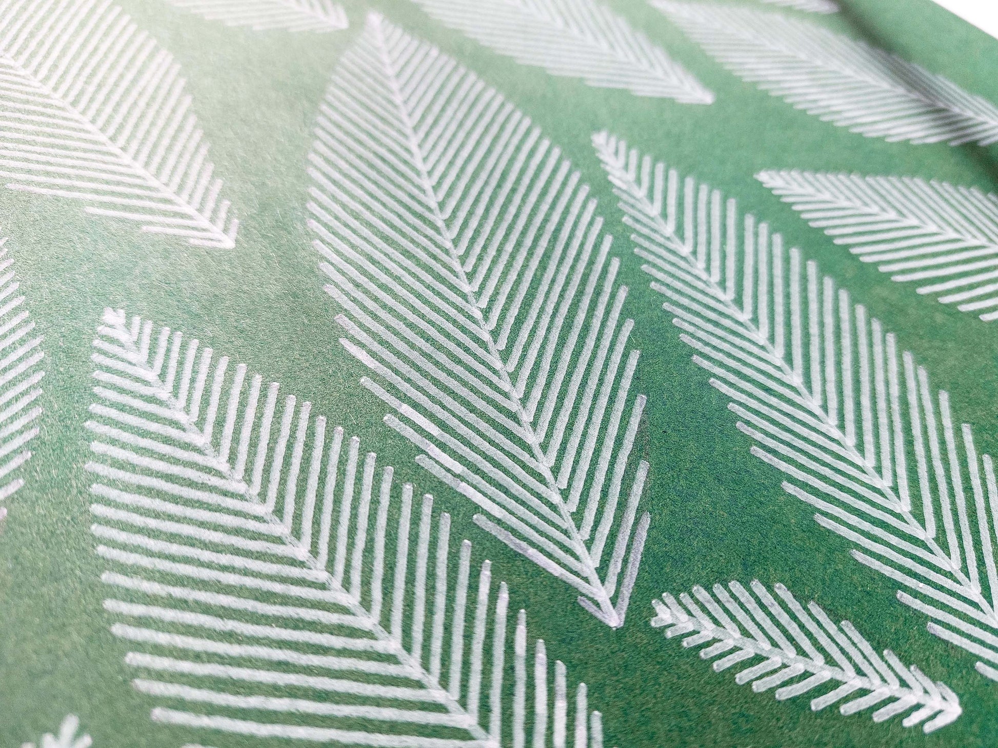 Emerald green geometric abstract leaves line shapes artwork for Nature lover gift UNFRAMED for living room, or bedroom original artwork, minimalist art, original artwork, nature wall decor