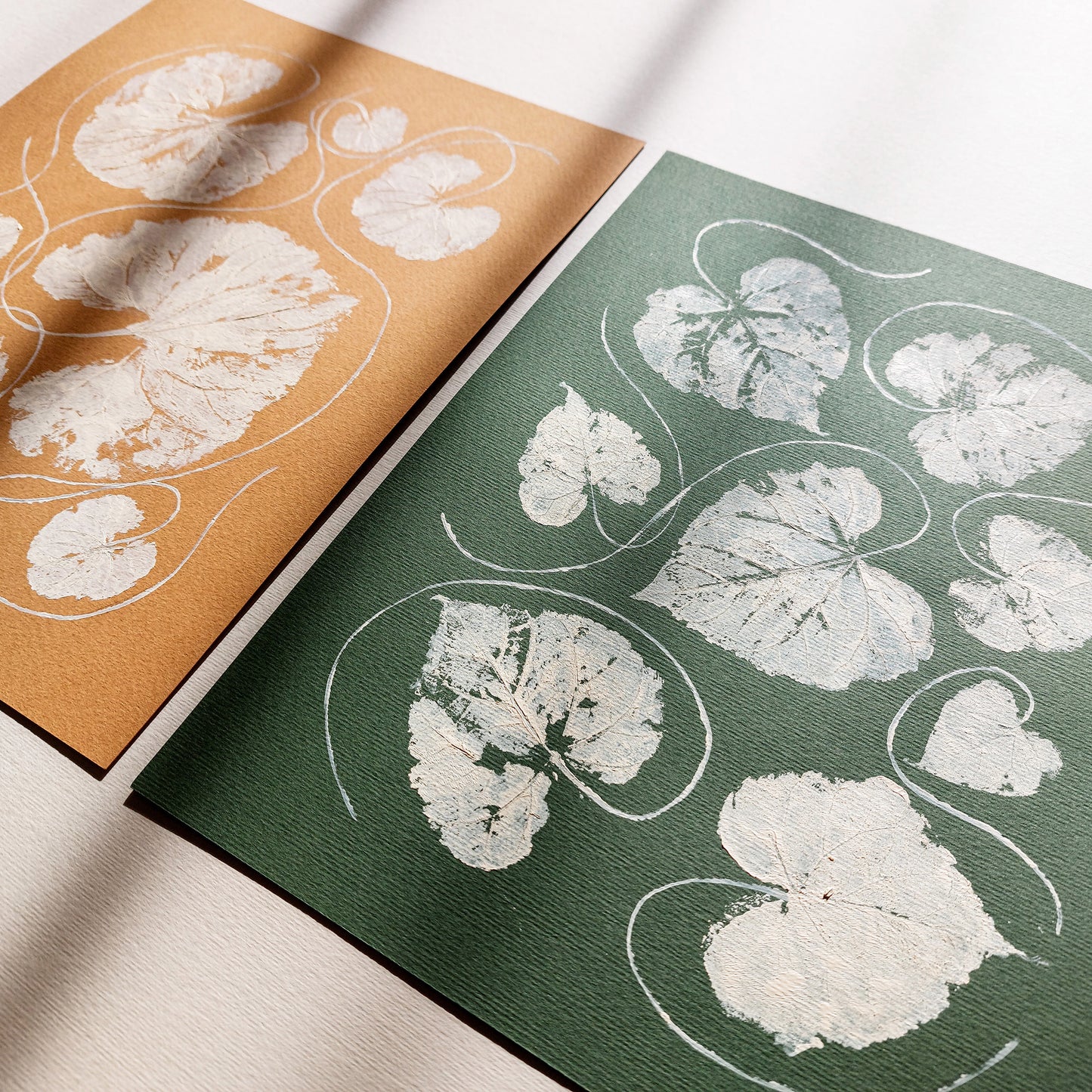 Mini Gallery wall set of 2 Green ochre beige textured leaves Monotype print wall art decor Thankful Wall Decor hostess gift, home gift unique, Gift to Say Thanks, heirloom gift, heilroom wall decor, thoughtful teacher gift, handmade gift for women, handmade gift for the home, grandmother gift, grandma gift, going away gift for coworker, godparent gift, Xmas Gift, godmother gift, girlfriend gift, gift for the home, nature art educators, gift for best friend, female, foraged wall art, Floral wall art,