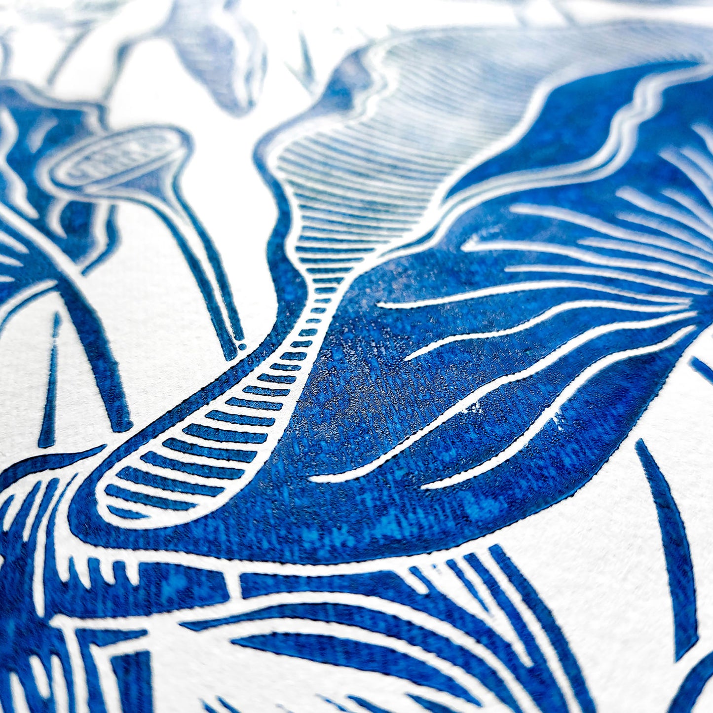 Blue lotus flower Linocut print Wall hanging art decor for Nature lover gift wall hanging, unique wall art, trendy wall art, thank you gift boss, teacher appreciation gift, Summer wall art, Spring wall art, sister in law gift, shelf decor, self gift, rustic wall art, retirement gift, realtor closing gift, Plant print, plant lover gift, original artwork, one of a kind, nurse gift, niece gift from aunt, new mom gift, new job gift, New home gift