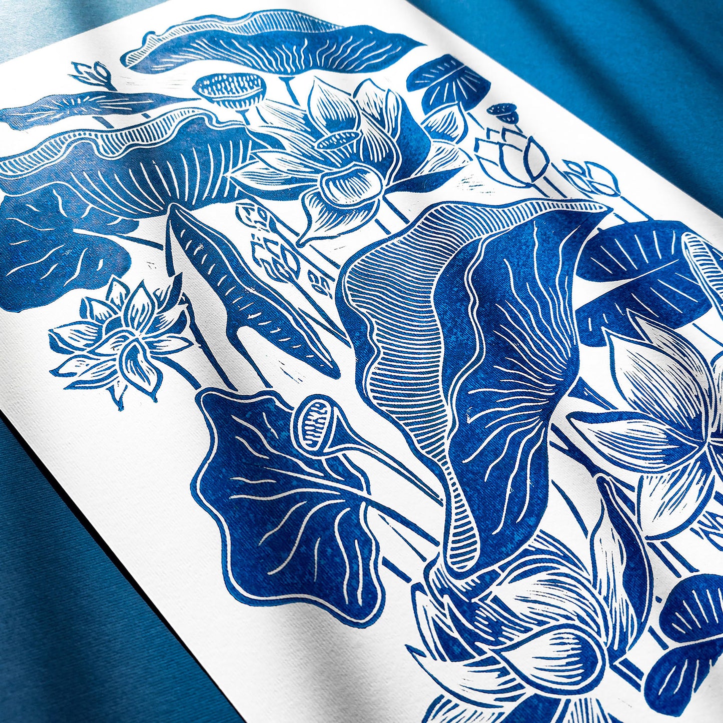 Blue lotus flower Linocut print Wall hanging art decor for Nature lover gift new grandma gift, new apartment housewarming gift, new apartment gift, nature wall art, Nature original art, nature lover gift, mothers day gift ideas, mothers day gift from daughter, mothers day gift, mother in law gift, mom birthday gift, Modern kitchen art, long distance gift, living room wall art minimalist, Living room wall art, laundry room decor, kitchen wall art, Housewarming gift, hostess gift, home gift unique