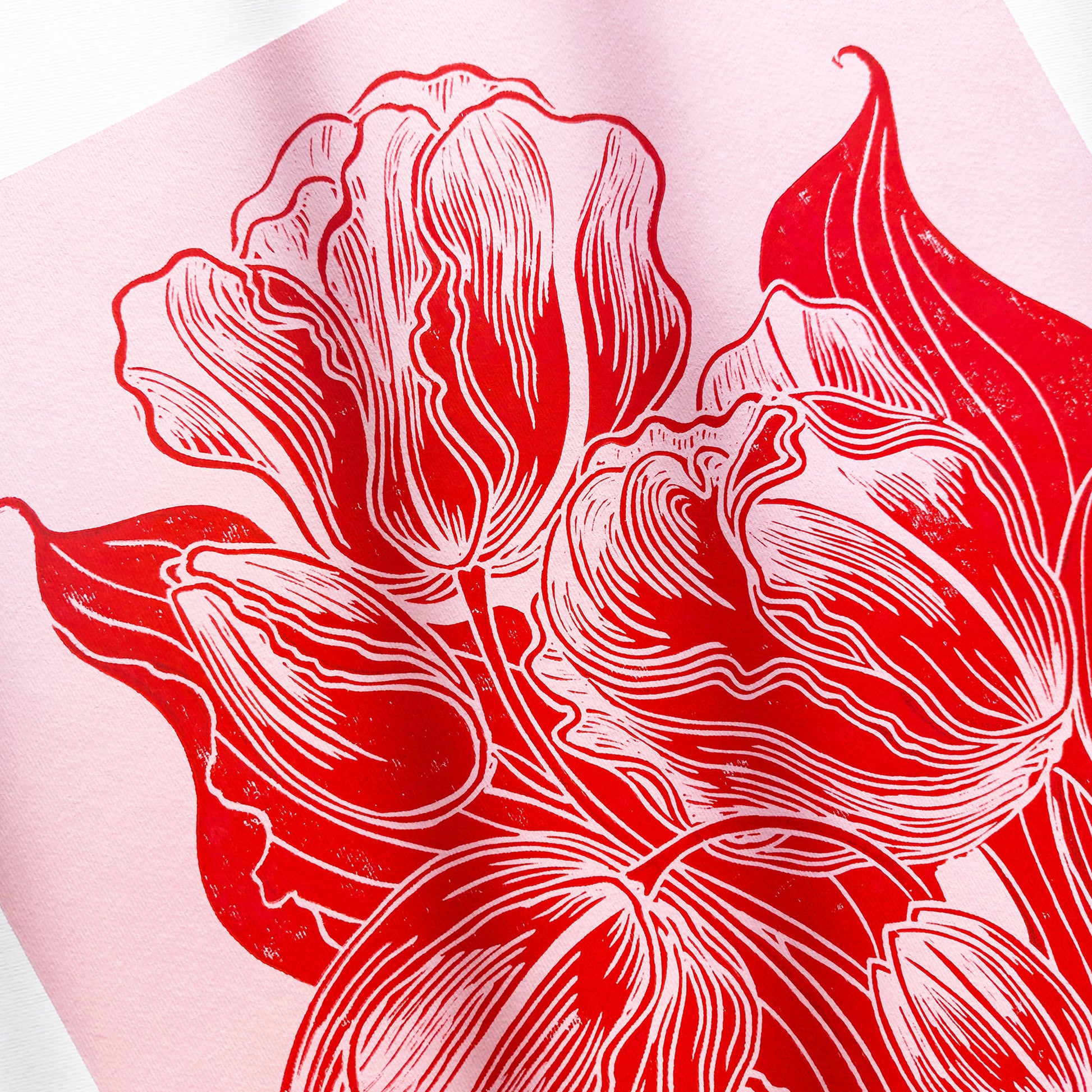 Red and pink tulips flowers Linocut print Spring wall art decor nature lover gift, mothers day gift ideas, mothers day gift from daughter, mothers day gift, mother in law gift, mom birthday gift, Modern kitchen art, long distance gift, living room wall art minimalist, Living room wall art, laundry room decor, kitchen wall art, Housewarming gift, hostess gift, home gift unique, heirloom gift, handmade gift for women