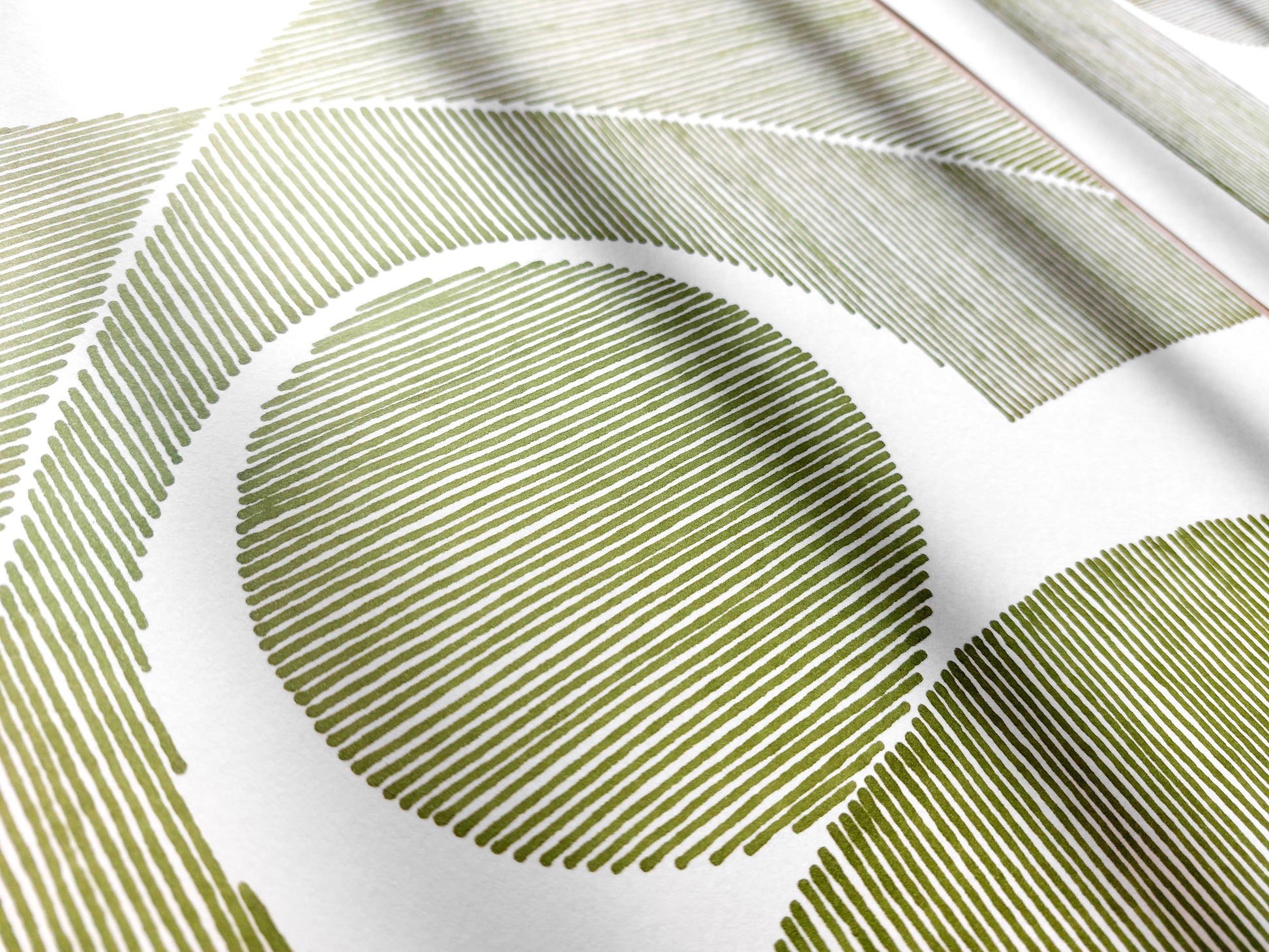 Summer gallery wall set of 2 art Sage green sun abstract lines arch Original hand drawn artwork Bedroom decor New home gift One of kind
