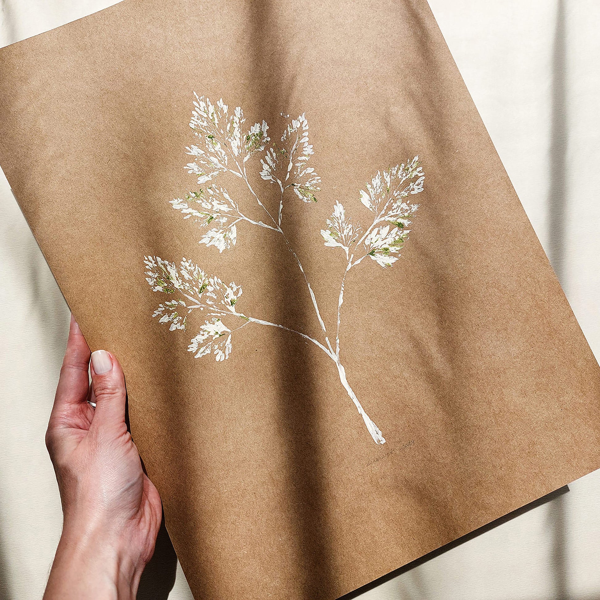 Farmhouse Kitchen Parsley Plant Monotype Print Original Artwork Printmaking Modern Rustic Dining Wall Art Gift to Say Thanks One of a Kind
wall hanging, unique wall art, trendy, thank you gift, boss, teacher appreciation gift, Summer, Christmas, Spring wall art, sister in law gift,  self gift, rustic wall art, retirement, One of a Kind Holiday Gift, Relief print, realtor closing gift, Printmaking art, plant lover gift, original illustration, Thank You Gift, original artwork, one of a kind nurse