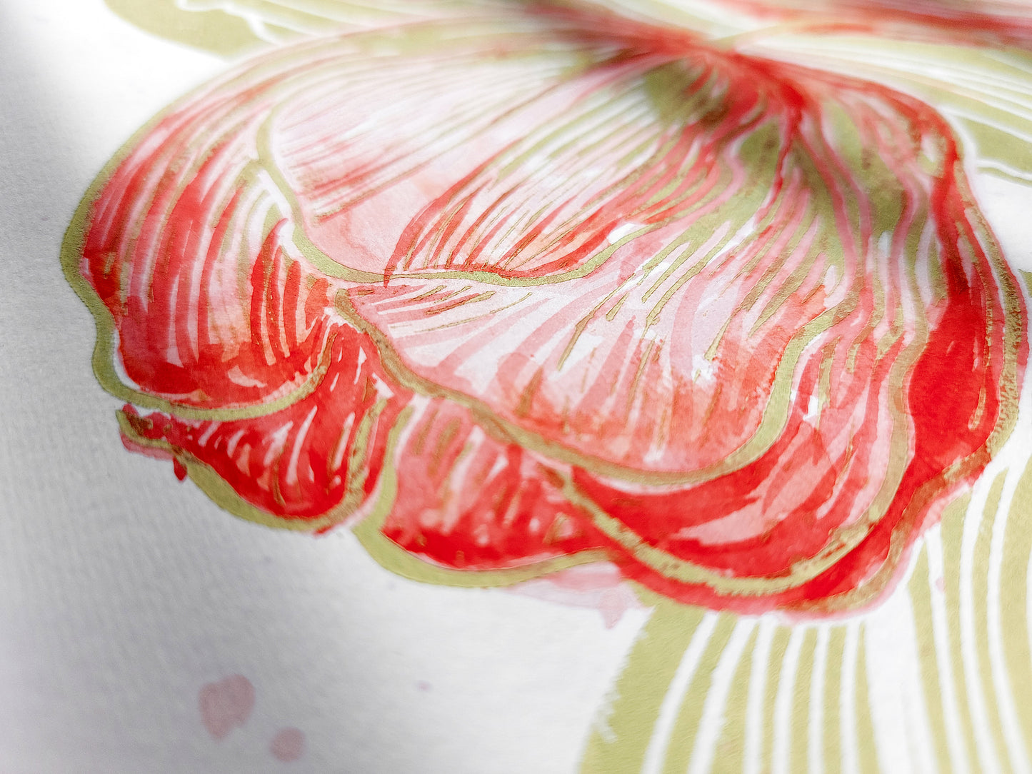 Watercolor red painting Linocut print
Linogravure lino
Floral farm rustic
Botanical relief
Original printmaking
Modern kitchen
new first home
Summer wall art
artwork block decor
Nature lover gift
tulips flowers
rustic housewarming