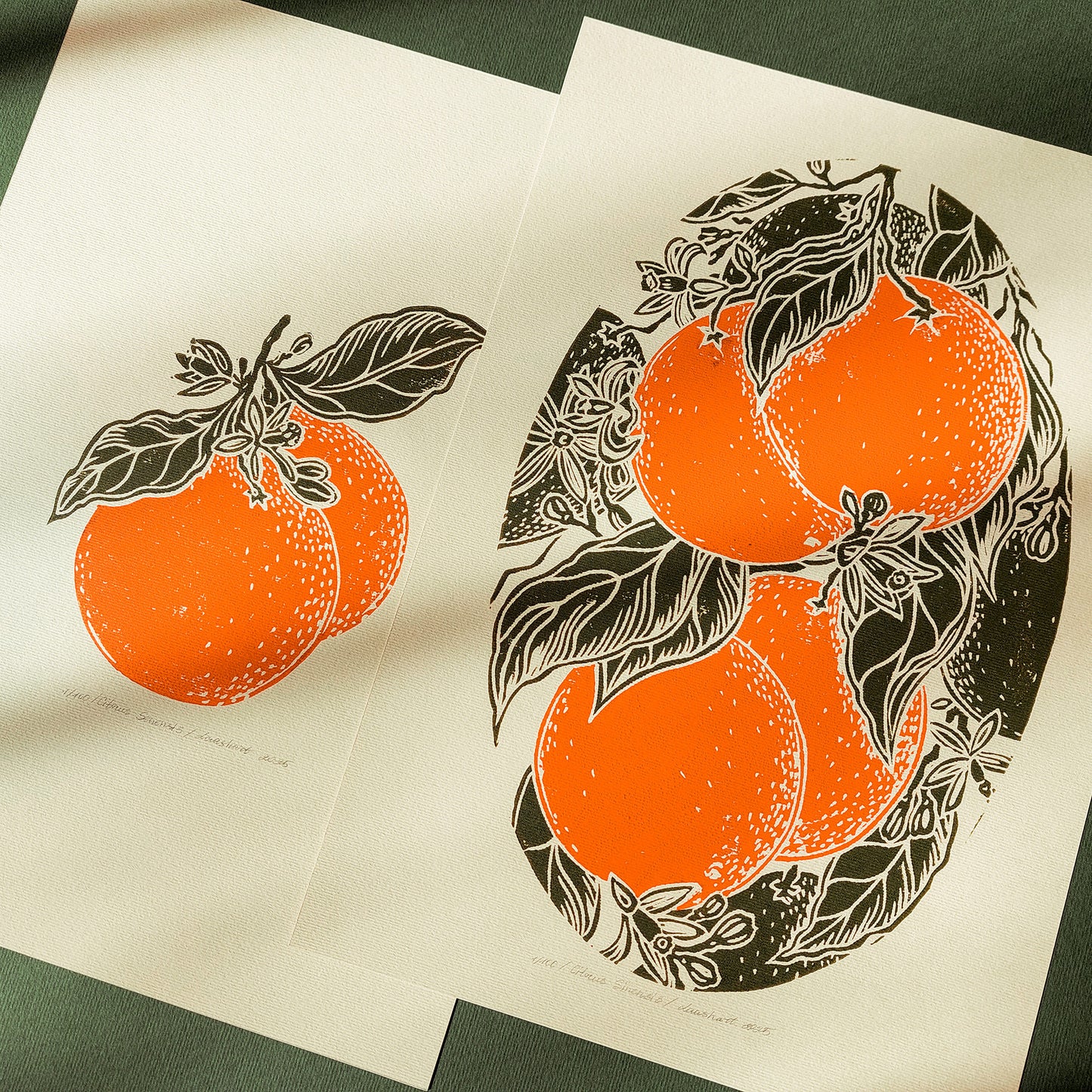 Gallery wall set of 2 Vintage oranges fruits linocut print for Kitchen art decor, handmade gift for women, handmade gift for the home, grandmother gift, grandma gift, going away gift for coworker, godparent gift, godmother gift, girlfriend gift, gift for the home, gift for best friend female, Fruit wall art, foraged wall art, Floral wall art, Farmhouse wall decor, Farmhouse wall art, farm kitchen wall art, farm decor, easter gift
