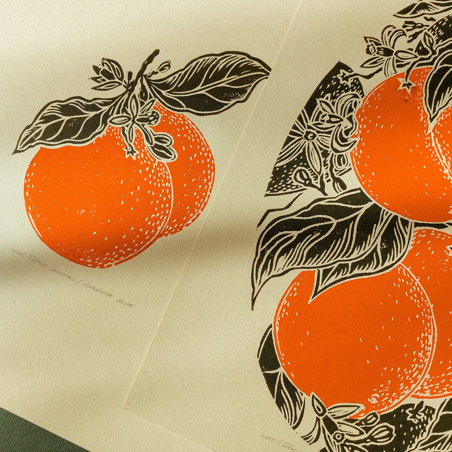 Gallery wall set of 2 Vintage oranges fruits linocut print for Kitchen art decor, Modern kitchen art, long distance gift, living room wall art minimalist, Living room wall art, Linoleum print, Linogravure, Linocut print, Lino print, laundry room decor, kitchen wall art, illustration print, Housewarming gift, hostess gift, home gift unique, heirloom gift