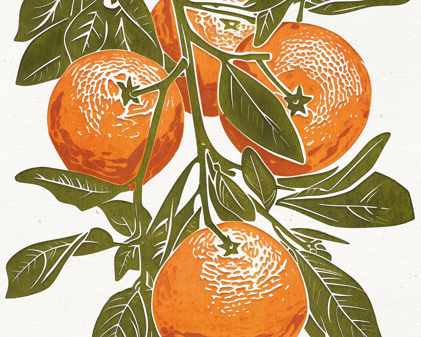 Living room wall art Nature lover gift Printable linocut fruit prints lino Sage green oranges Cottagecore decor Digital downloadable kitchen Bedroom Relief vintage print modern branch Gallery wall set foraged food of 3 poster large Farm farmhouse Housewarming New first home gift Aesthetic decoration Instant download