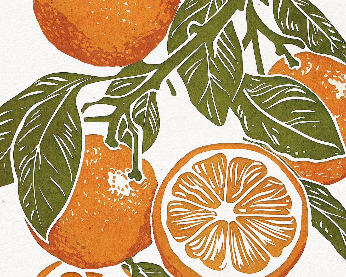 Living room wall art Nature lover gift Printable linocut fruit prints lino Sage green oranges Cottagecore decor Digital downloadable kitchen Bedroom Relief vintage print modern branch Gallery wall set foraged food of 3 poster large Farm farmhouse Housewarming New first home gift Aesthetic decoration Instant download