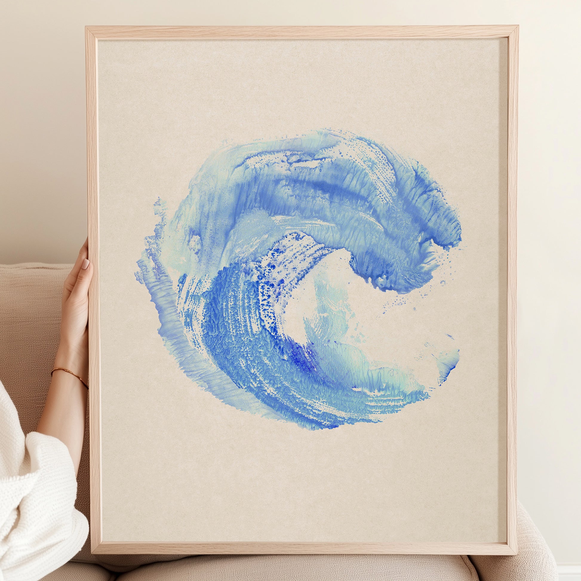 Abstract blue wave monotype printable wall art Digital poster Island luxe - Resortcore, Tourist-Chic, midimalism Maritime living nautical hampton sister birthday gift, boyfriend gift, couple gift, best friend gift, girlfriend gift, sister gift, big sister gift, daughter gift, best man gift, wife gift, brother gift printable wall art, digital poster, digital download, digital product, downloadable art, monotype prints, wall hanging, unique wall art, contemporary art, relief textured, abstract art prints