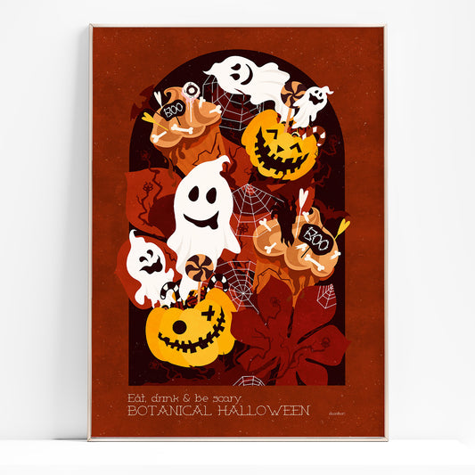 mystical prints autumn halloween pumpkin ghost muffins dessert printable wall art dining room decor entryway dark academia digital poster game room spooky botanical self floral fast food modern kitchen shelf thanksgiving table Boo funny living room children kids nature rustic illustration farm farmhouse Gothic Aesthetic Fall instant download downloadable large contemporary wall hanging vintage handmade textures seasonal moody decoration sweet dessert goth