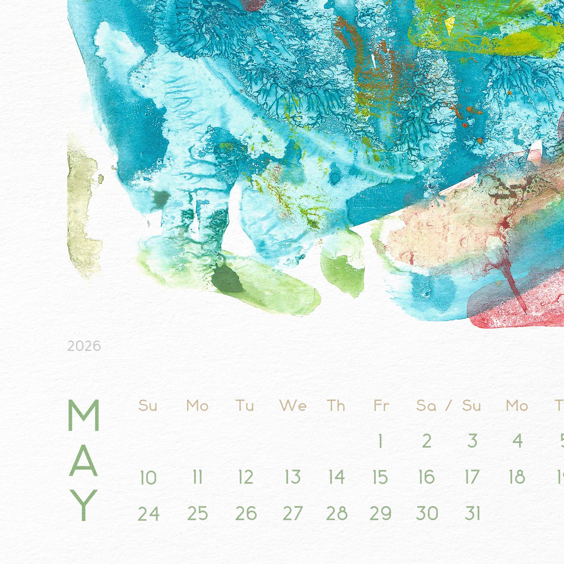 Contemporary Abstract Painting 2026 Printable rainbow monthly Calendar Large 11x17 Seasonal Illustrated Modern Bedroom Wall Decor Xmas Gift INSTANT DOWNLOAD digital 
birthday gift, boyfriend gift, couple gift, Thankful Wall Decor, best friend gift, girlfriend gift, sister gift, big sister gift, daughter gift, best man gift, wife gift, brother gift new year gift, christmas present, illustrated calendar, wall calendar 2026, holiday calendar 2026, instant download, digital product, downloadable art