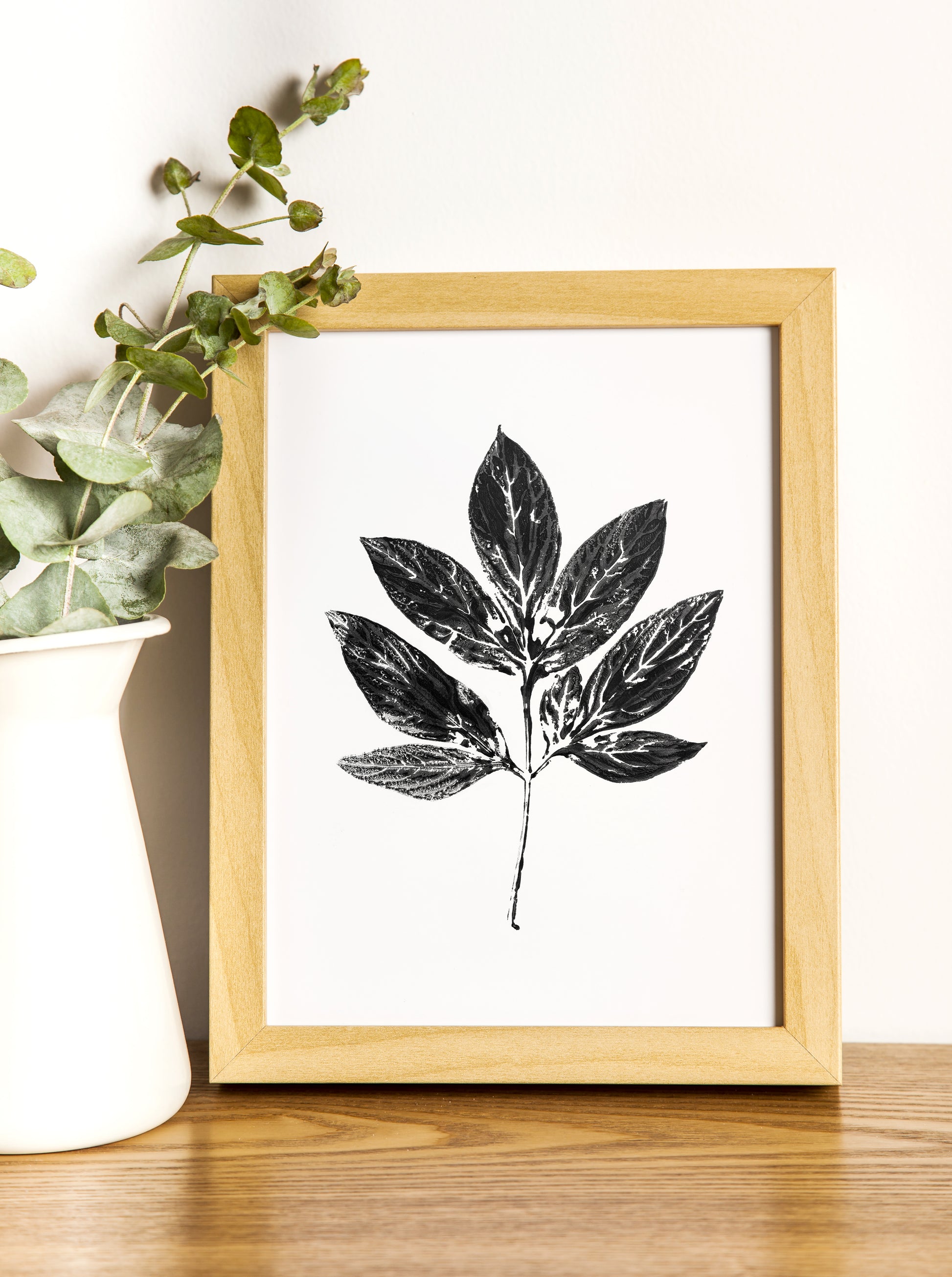 Black large monotype leaves Printable wall art Vintage classical minimalist poster Botanical prints for Farmhouse decor INSTANT DOWNLOAD Farm foraged cottagecore Bedroom Living room Kitchen Housewarming New first home gift