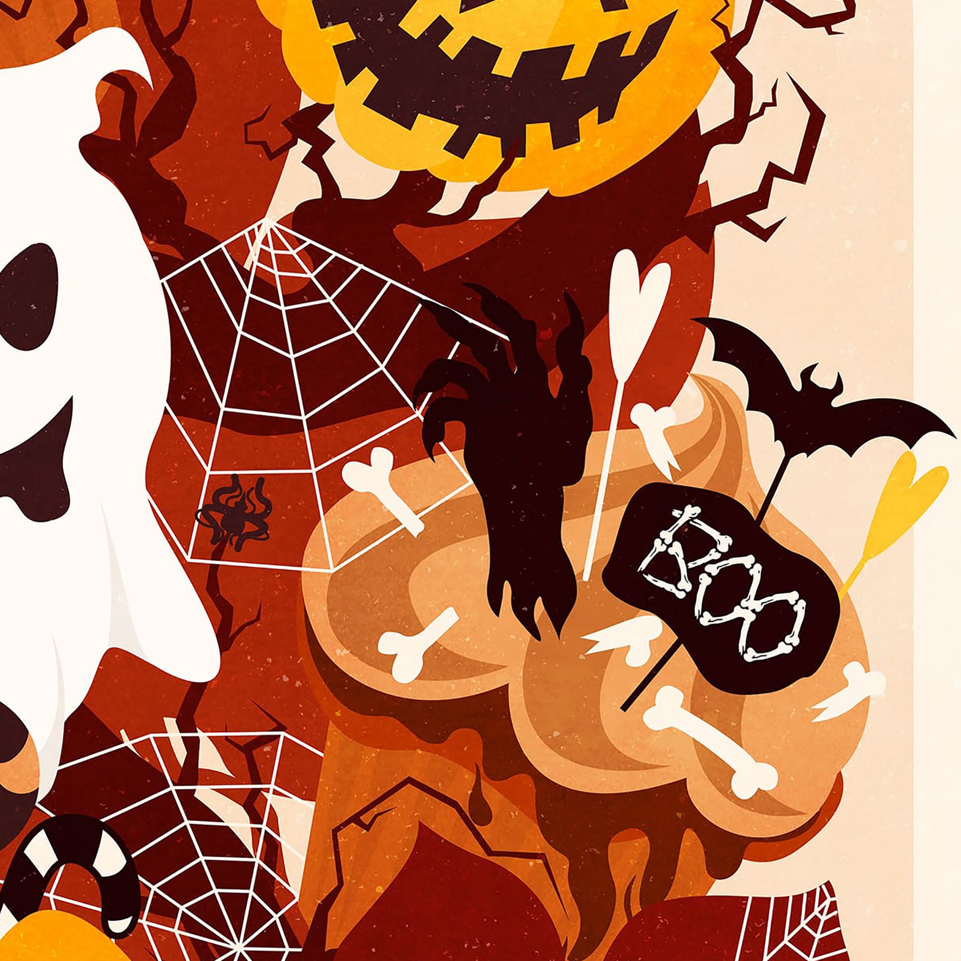 autumn Halloween pumpkin ghost muffins dessert floral fast food printable wall art modern kitchen shelf decor spooky botanical thanksgiving table entryway digital poster dining room decor mystical prints Boo funny dining living room children kids nature rustic illustration farm farmhouse Dark Academia Gothic Aesthetic Fall instant download downloadable large contemporary wall hanging vintage handmade textures seasonal moody decoration sweet dessert