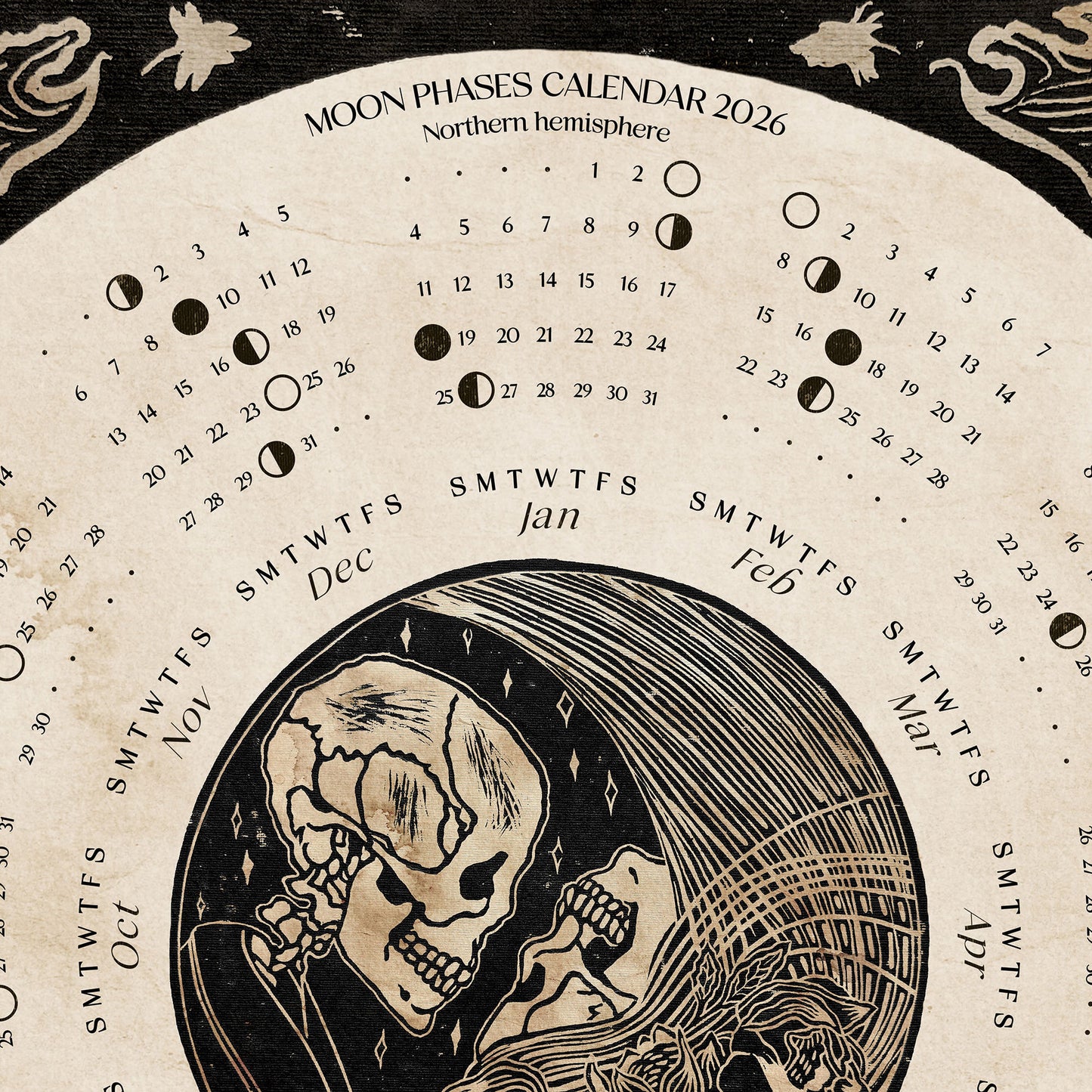 Gothic Skeleton Couple 2026 Yearly Lunar Printable Calendar Linocut Wall Art Dark Romantic Occult Bedroom Engagement Gift Digital Poster moon phases vintage home office goth mystical skull rose instant download
bedroom wall decor, modern kitchen art, dining room decor, Thank You Gift, bathroom prints, living room wall art, dorm room decor, laundry room decor, mens room decor, home office decor, man cave room, new home gift, home gift unique, self gift, house warming gift, housewarming gift, thank you