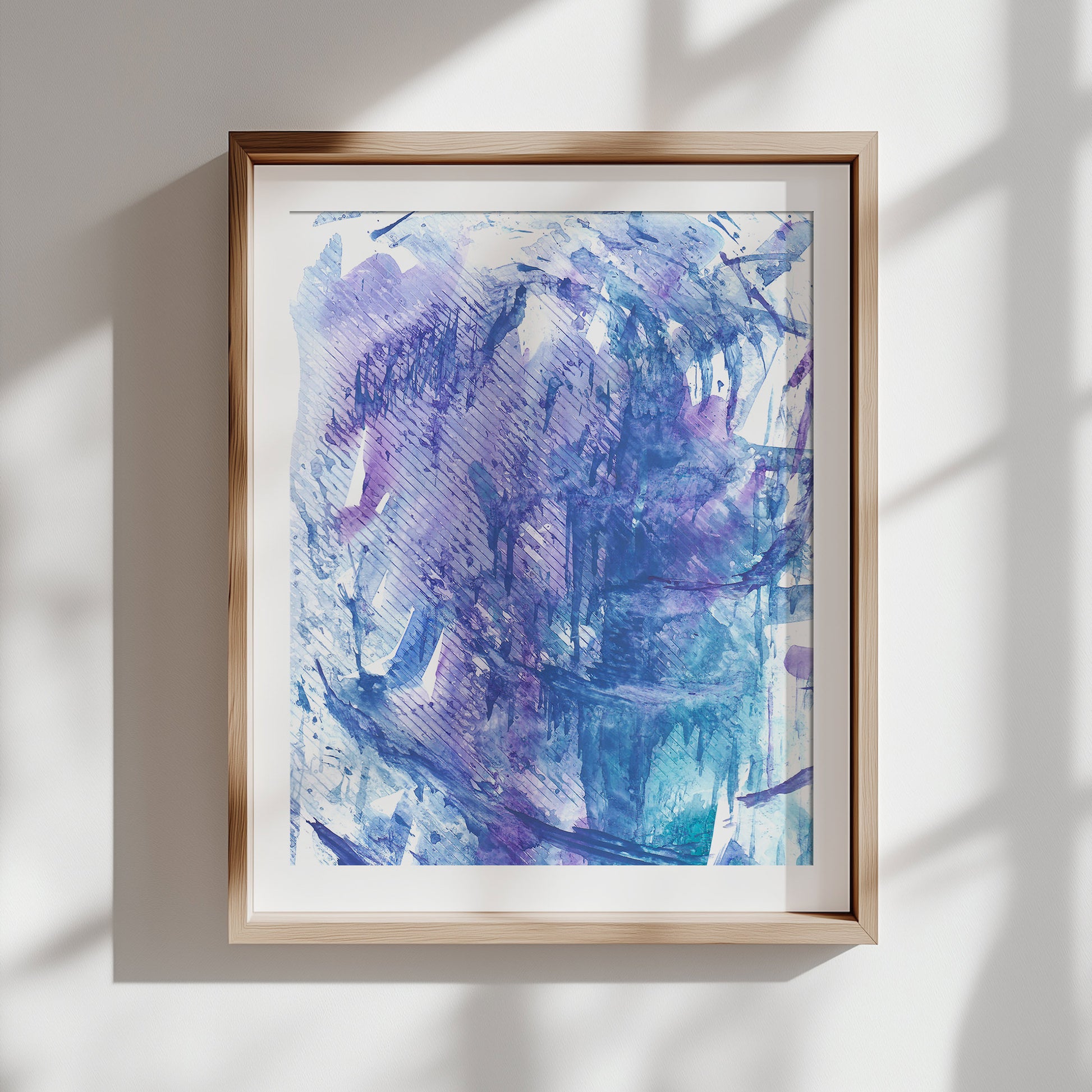 Blue and purple abstract monotype «Textured Impressions I» wall poster, printable wall art, moody wall art, trendy wall art, aesthetic wall art, bedroom wall decor, modern kitchen art, dining room decor, bathroom prints, living room wall art, dorm room decor, laundry room decor, mens room decor, home office decor,
new home gift, home gift unique, self gift, house warming gift, housewarming gift, thank you gift