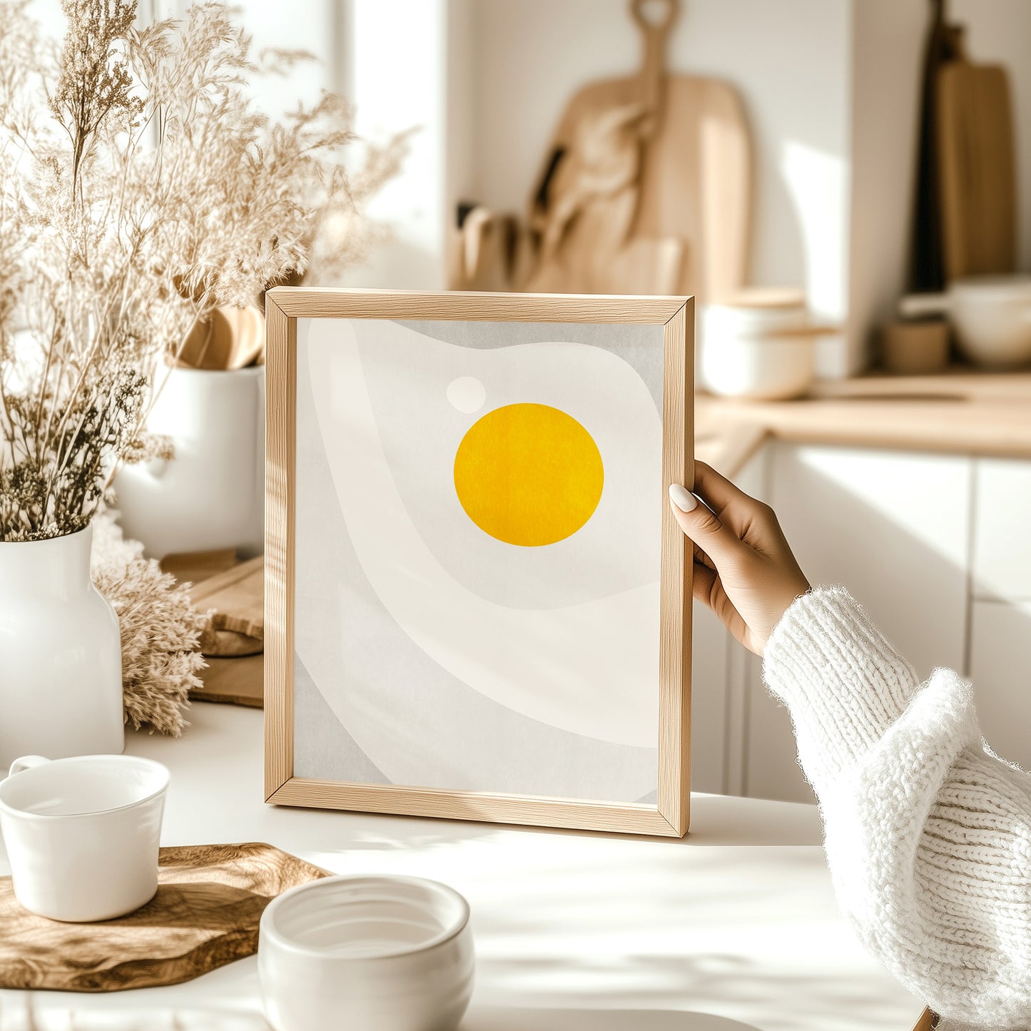 Abstract fried egg geometric food texture, gift for her friend, anniversary gift, teacher appreciation gift, easter gift, grandma gift, new mom gift, grandmother gift, gift for aunt, hostess gift, host gift, aunt gift, godmother gift, godparent gift, godfather gift, mother in law gift, daughter in law gift, sister in law gift, niece gift from aunt, new grandma gift, mothers day gift from daughter, mothers day gift ideas, gift for best friend female, college graduation gift, gift for best friend female