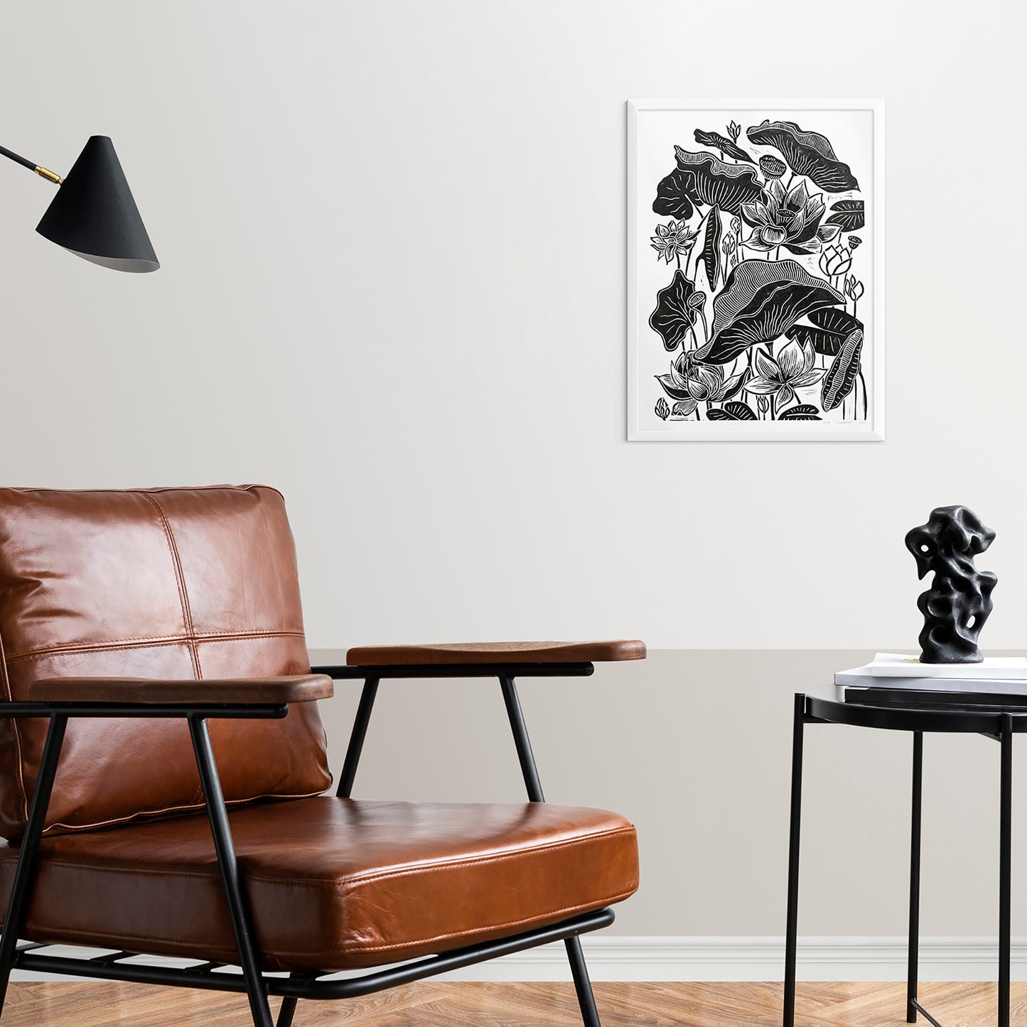 Black lotus flower Linocut print Wall hanging art decor for Nature lover gift heirloom gift, handmade gift for women, handmade gift for the home, grandmother gift, grandma gift, going away gift for coworker, godparent gift, godmother gift, girlfriend gift, gift for the home, gift for best friend female, foraged wall art, Flower wall art, Floral wall art
