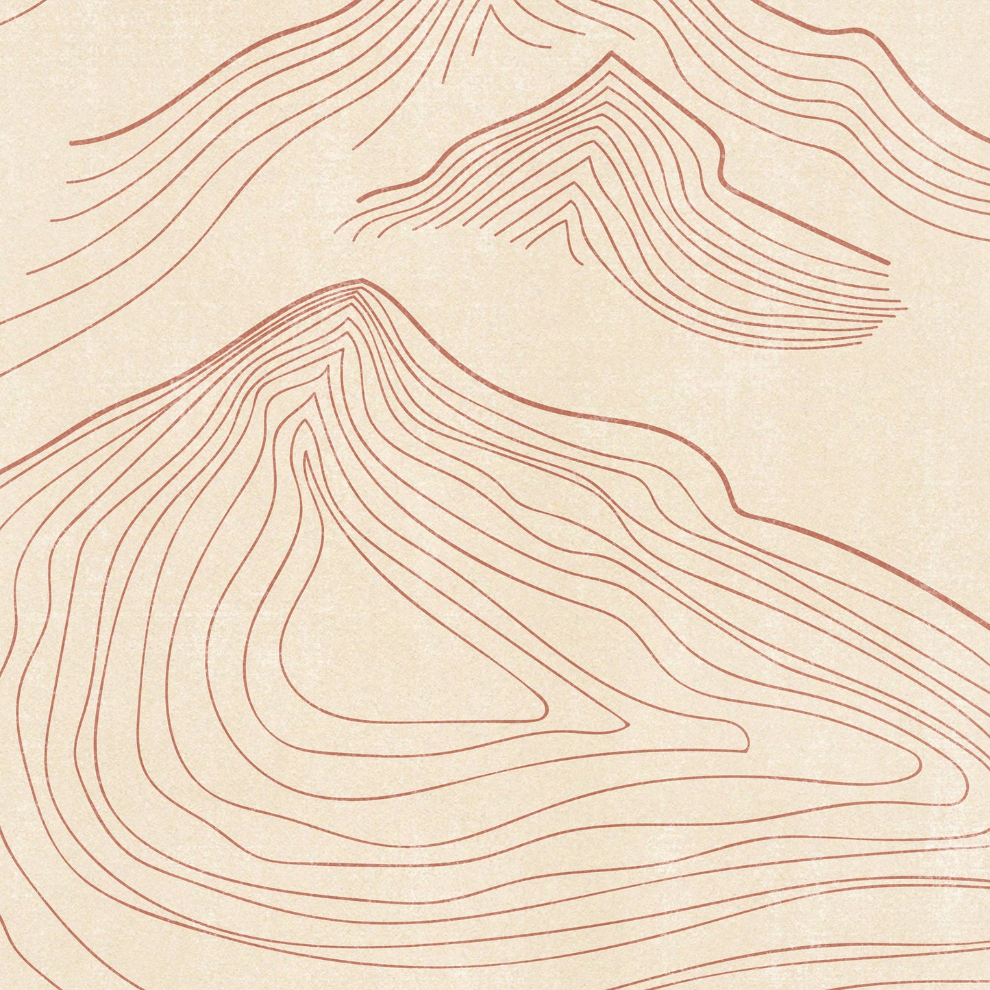 Boho 2026 Printable Wall Calendar Abstract Neutral Terracotta Landscape Lines 11x17in Mountains Sun Moon Plant Illustration INSTANT DOWNLOAD warm earth tones digital
