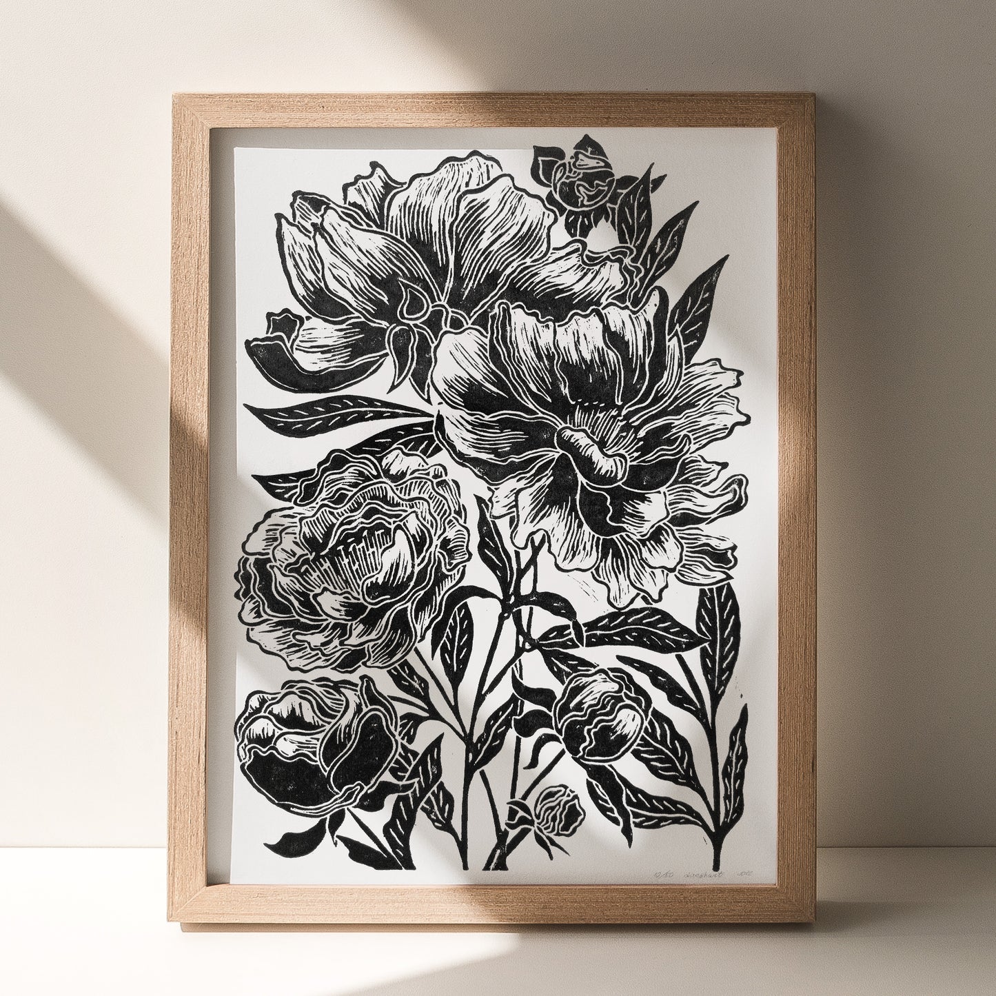 Black peony flowers Linocut print Peonies wall art decor Linogravure, Lino print wall hanging, unique wall art, trendy, thank you gift, boss, teacher appreciation gift, Summer, Spring wall art, sister in law gift, self gift, rustic wall art, retirement, Relief print, realtor closing gift, Printmaking art, plant lover gift, original illustration, original artwork, one of a kind, office wall decor, nurse gift, niece gift from aunt, new mom gift, new job gift, New home gift, new grandma gift
