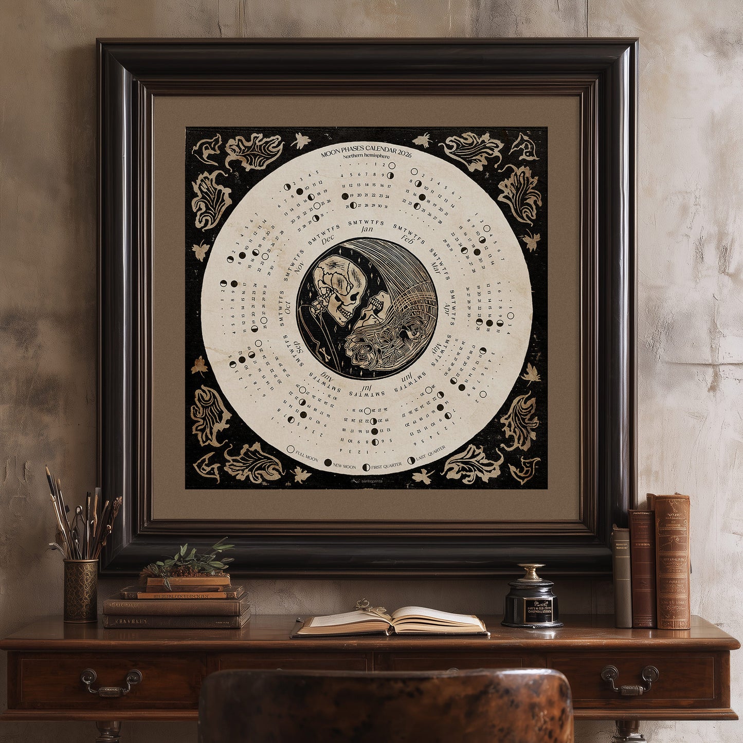 Gothic Skeleton Couple 2026 Yearly Lunar Printable Calendar Linocut Wall Art Dark Romantic Occult Bedroom Engagement Gift Digital Poster moon phases vintage home office goth mystical skull rose instant download
aesthetic wall art, Christmas, bedroom wall decor, modern kitchen art, dining room decor, Thank You Gift, bathroom prints, living room wall art, dorm room decor, laundry room decor, mens room decor, home office decor, man cave room, new home gift, home gift unique, self gift, house warming