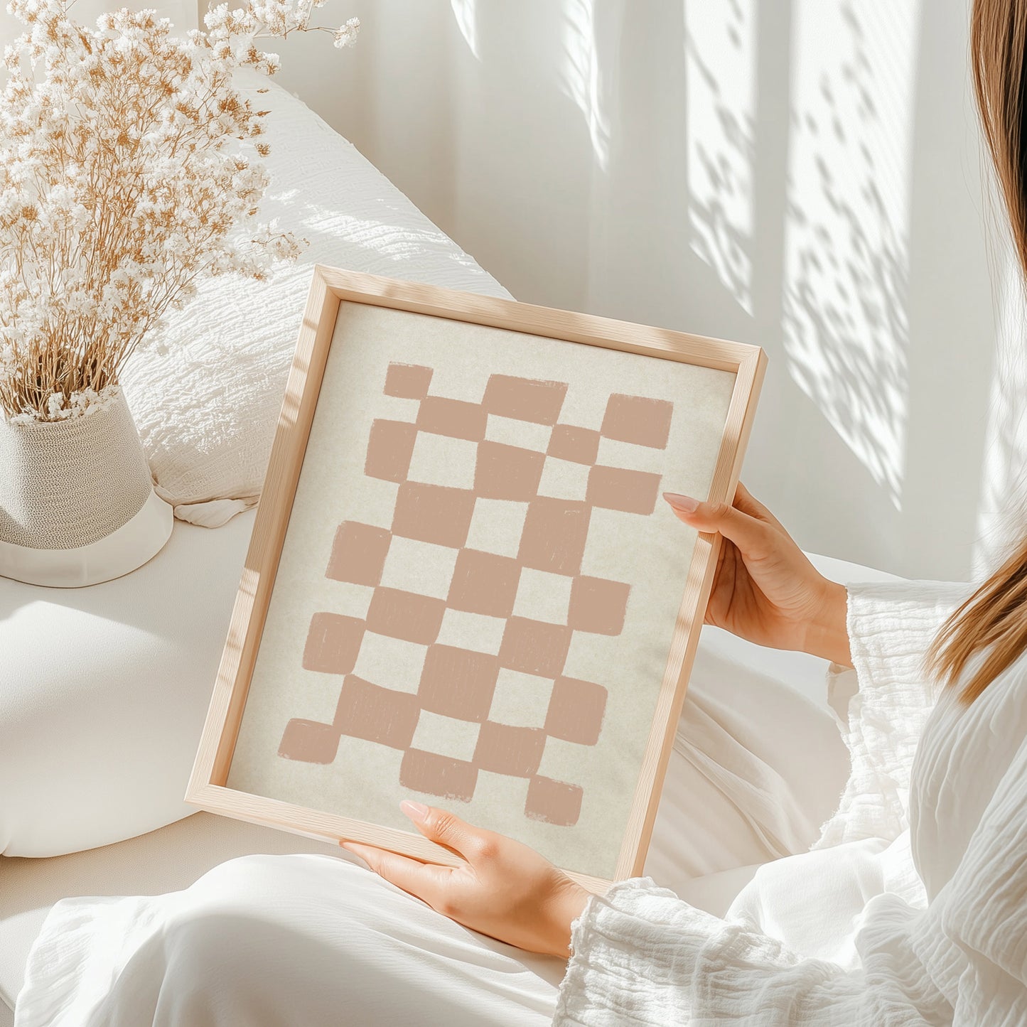 Neutral Boho Checkered Printable Wall Art Aesthetic Large Prints Entryway Living Room Contemporary Decor Mid Century Modern Digital Poster bohemian 
grandmother gift, gift for aunt, hostess gift, host gift, aunt gift, godmother gift, godparent gift, godfather gift, mother in law gift, daughter in law gift, sister in law gift, niece gift from aunt, new grandma gift, mothers day gift from daughter, mothers day gift ideas, gift for best friend female, college graduation gift, gift for best friend female, nurse