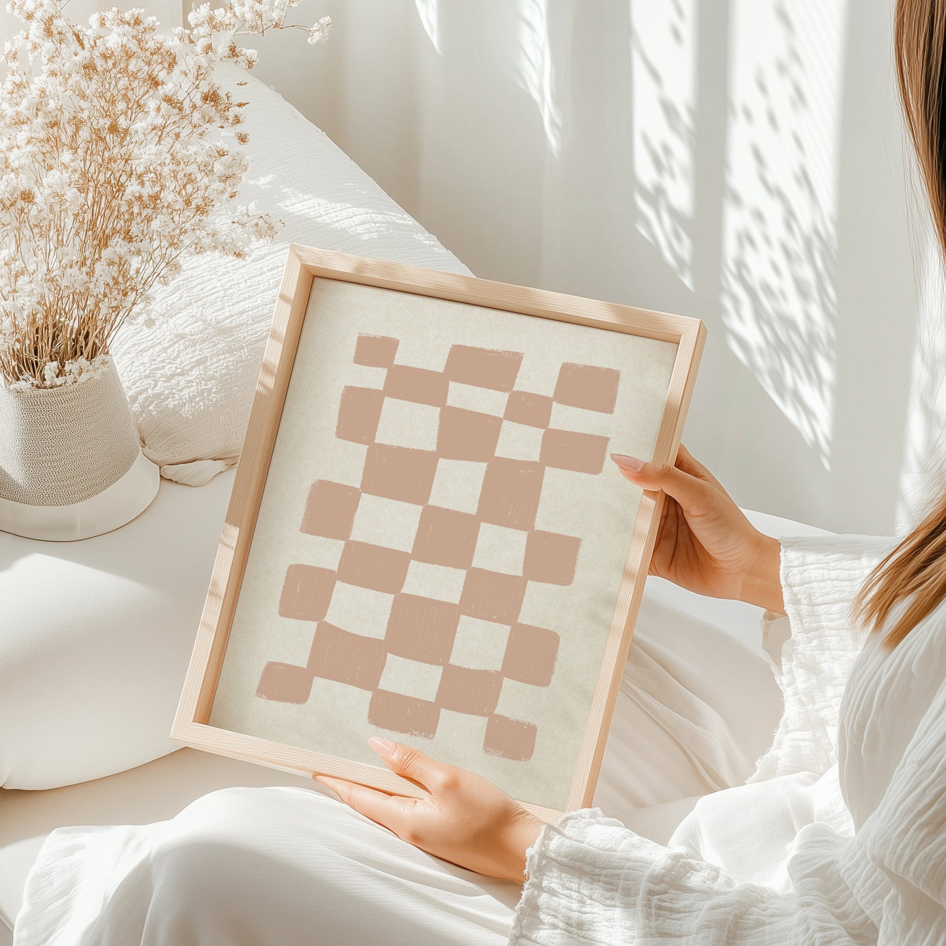 Neutral Boho Checkered Printable Wall Art Aesthetic Large Prints Entryway Living Room Contemporary Decor Mid Century Modern Digital Poster bohemian 
grandmother gift, gift for aunt, hostess gift, host gift, aunt gift, godmother gift, godparent gift, godfather gift, mother in law gift, daughter in law gift, sister in law gift, niece gift from aunt, new grandma gift, mothers day gift from daughter, mothers day gift ideas, gift for best friend female, college graduation gift, gift for best friend female, nurse