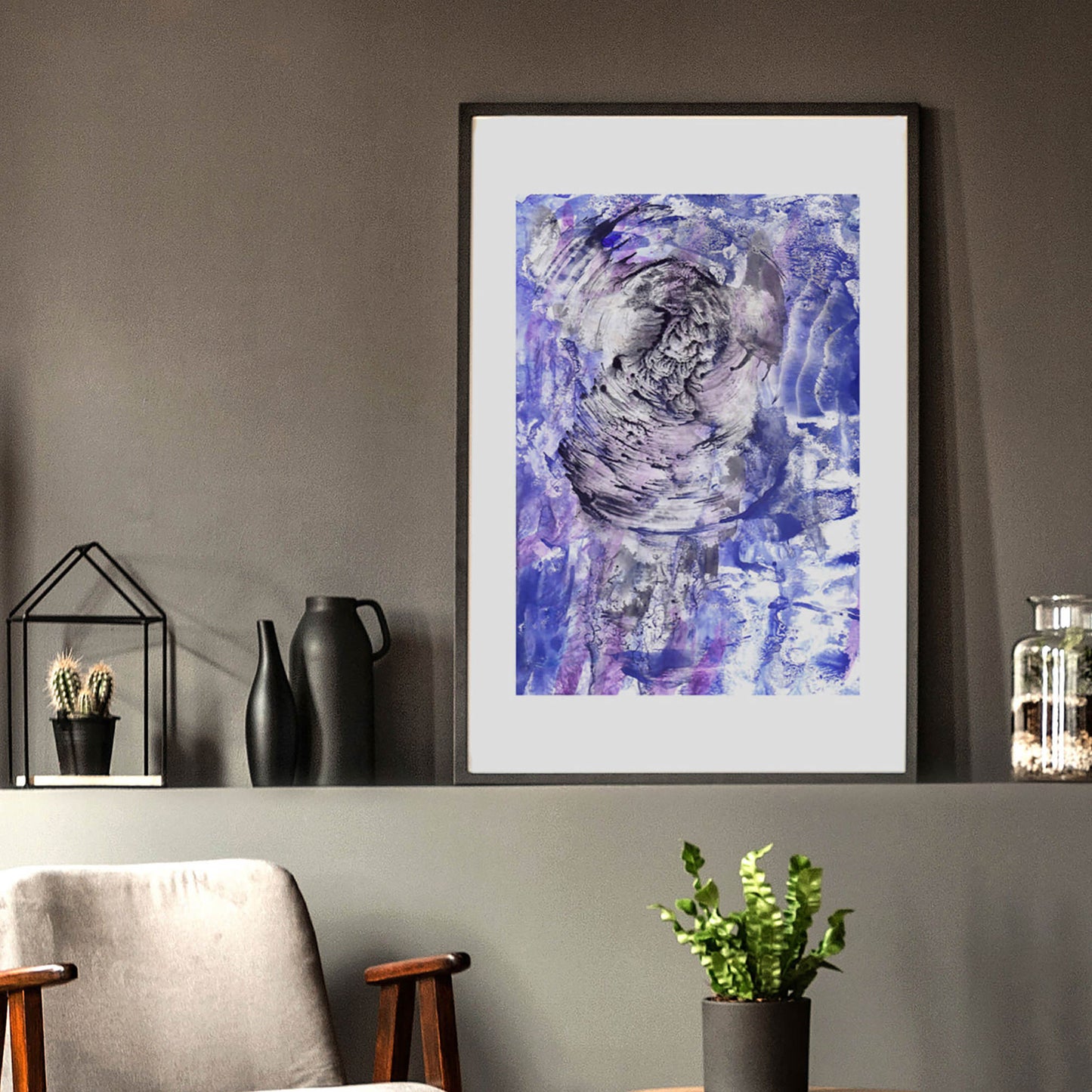 Black blue and purple abstract monotype «Textured Impressions II» wall poster, gift for boyfriend, gift for her friend, anniversary gift, teacher appreciation gift, easter gift, grandma gift, new mom gift, grandmother gift, gift for aunt, hostess gift, host gift, aunt gift, godmother gift, godparent gift, godfather gift, mother in law gift, daughter in law gift, sister in law gift, niece gift from aunt, new grandma gift, mothers day gift from daughter, mothers day gift ideas, gift for best friend female