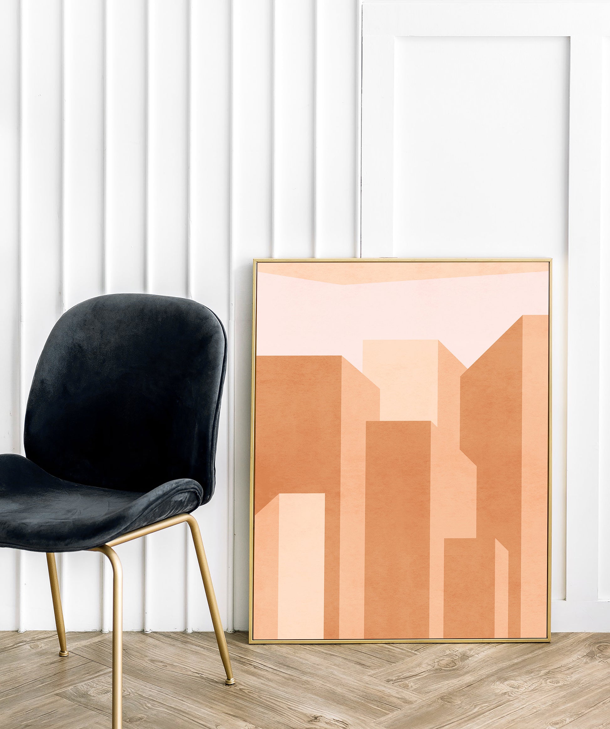 Living room wall art	Neutral boho	Abstract city poster	Neutral geometric	Printable wall art	Terracotta wall art	Abstract cityscape	INSTANT DOWNLOAD	Mid century modern	Minimalist poster	Vintage poster	Housewarming gift	Beige wall art
