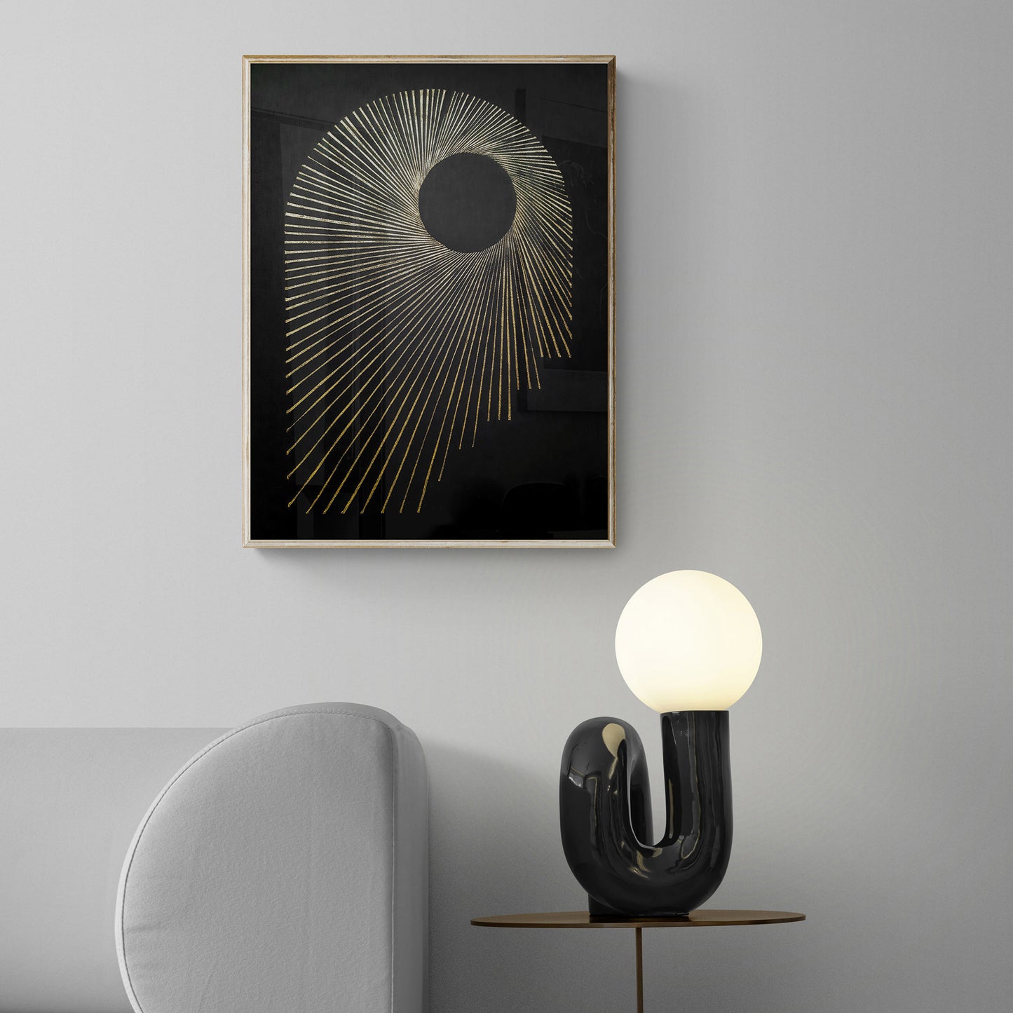 Abstract black and gold sun lines arch Linocut print Wall hanging decor easter gift, dorm room decor, diy gift, Dining Room Decor, daughter in law gift, bookshelf decor, Bedroom wall art, aunt gift, Aesthetic wall art, office wall decor, lino print, linogravure. printmaking, relief print, block print wall hanging, unique wall art, trendy wall art, thank you gift boss, teacher appreciation gift, autumn wall art, sister in law gift, shelf decor, self gift, retirement gift, realtor closing gift, original