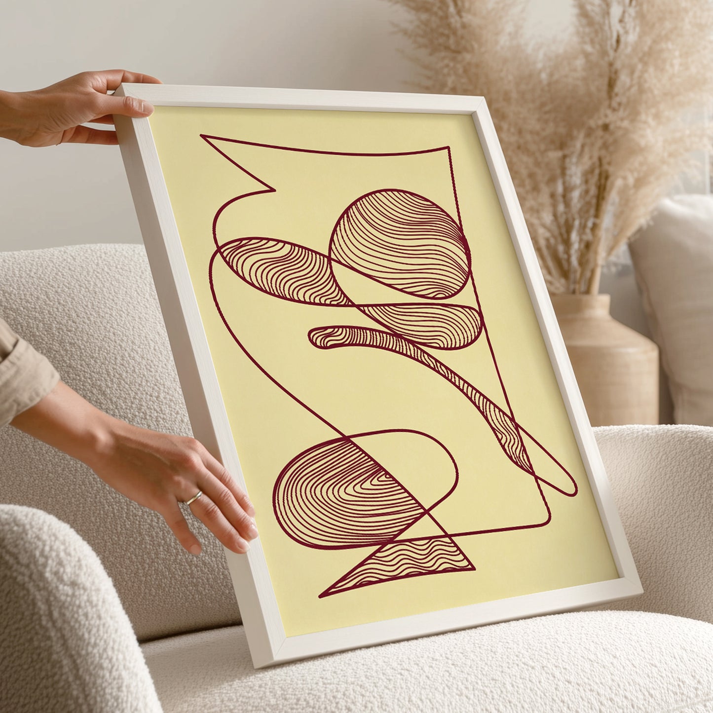 trendy 2026 palette butter yellow color neutral minimalist nature earth tones burgundy red cherry relaxing abstract contemporary lines printable wall art bedroom focal point aesthetic prints digital poster
above bed decor zen decor retirement gift going away gift for coworker employee appreciation gift pass the gift game realtor closing gift employee appreciation gift gallery wall art new home gift unique self gift toddler reading nook 16th birthday 21st birthday gift for her 21st birthday gift handmade