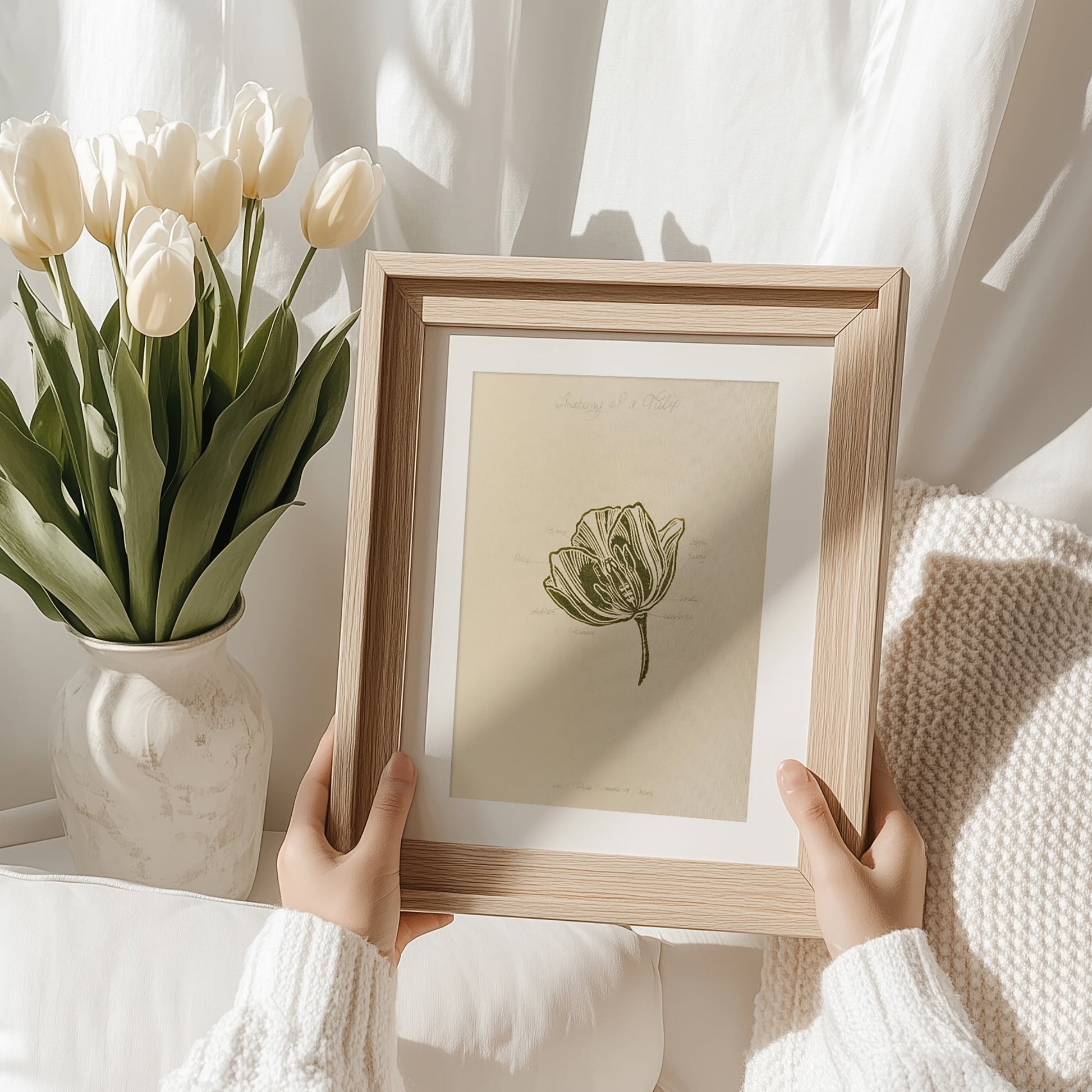 Vintage anatomy of a Tulip flower linocut print Linogravure Linocut print Lino print flower wall hanging Vintage art unique wall art trendy thank you gift boss teacher appreciation gift Summer Spring wall art sister in law gift signature shelf decor self gift Sage green color rustic wall art Retro artwork retirement Relief print realtor closing gift Printmaking art plant lover gift original illustration original artwork one of a kind office wall decor nurse gift niece gift from aunt Chateaucore