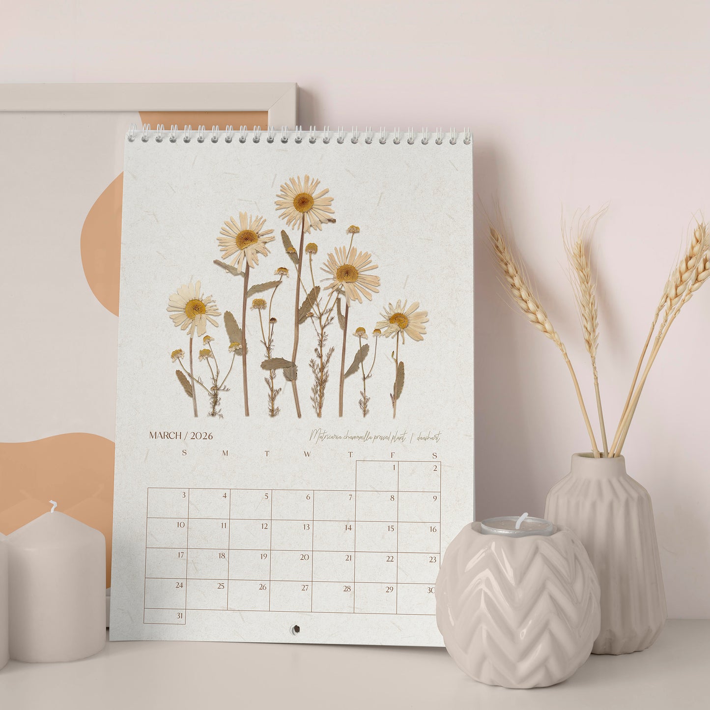 2026 Large Printable Calendar Monthly Planner 11x17in Vintage Pressed Flower and Plants Wall Herbarium Cottagecore Decor INSTANT DOWNLOAD new year gift, christmas present, illustrated calendar, wall calendar 2026, holiday calendar 2026, instant download, digital product, downloadable art, wall hanging, unique wall art, Xmas Gift for Nature Lover, minimalist wall art, large wall art, moody wall art, trendy wall art, aesthetic wall art, Christmas, bedroom wall decor, modern kitchen art, dining room