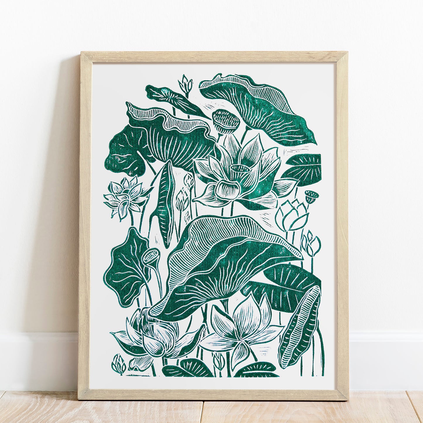Green lotus flower Linocut print Wall hanging art decor for Nature lover gift wall hanging, unique wall art, trendy wall art, thank you gift boss, teacher appreciation gift, Summer wall art, Spring wall art, sister in law gift, shelf decor, self gift, rustic wall art, retirement gift, realtor closing gift, Plant print, plant lover gift, original artwork, one of a kind, nurse gift, niece gift from aunt, new mom gift, new job gift, New home gift, new grandma gift, new apartment housewarming gift,