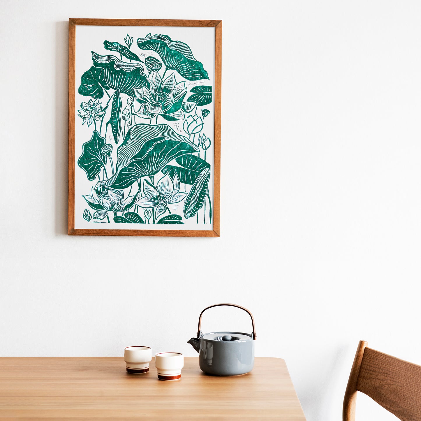 Green lotus flower Linocut print Wall hanging art decor for Nature lover gift wall hanging, unique wall art, trendy wall art, thank you gift boss, teacher appreciation gift, Summer wall art, Spring wall art, sister in law gift, shelf decor, self gift, rustic wall art, retirement gift, realtor closing gift, Plant print, plant lover gift, original artwork, one of a kind, nurse gift, niece gift from aunt, new mom gift, new job gift, New home gift