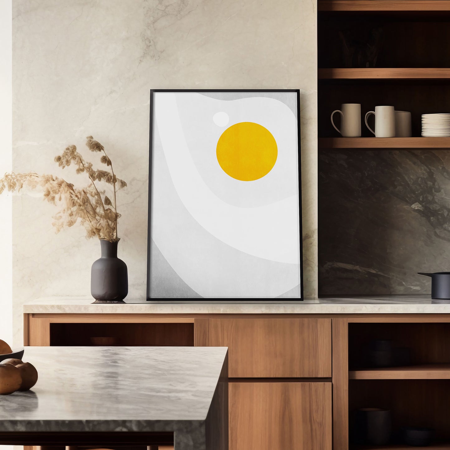Abstract fried egg geometric food texture, dining room decor, bathroom prints, living room wall art, dorm room decor, laundry room decor, mens room decor, nursery wall art, home office decor, kids room decor, new home gift, home gift unique, self gift, house warming gift, housewarming gift, thank you gift, heirloom gift, long distance gift, gift for husband, thinking of you gift, new job gift, girlfriend gift, gift for boyfriend, boyfriend , gift for her friend, anniversary gift, teacher appreciation gift
