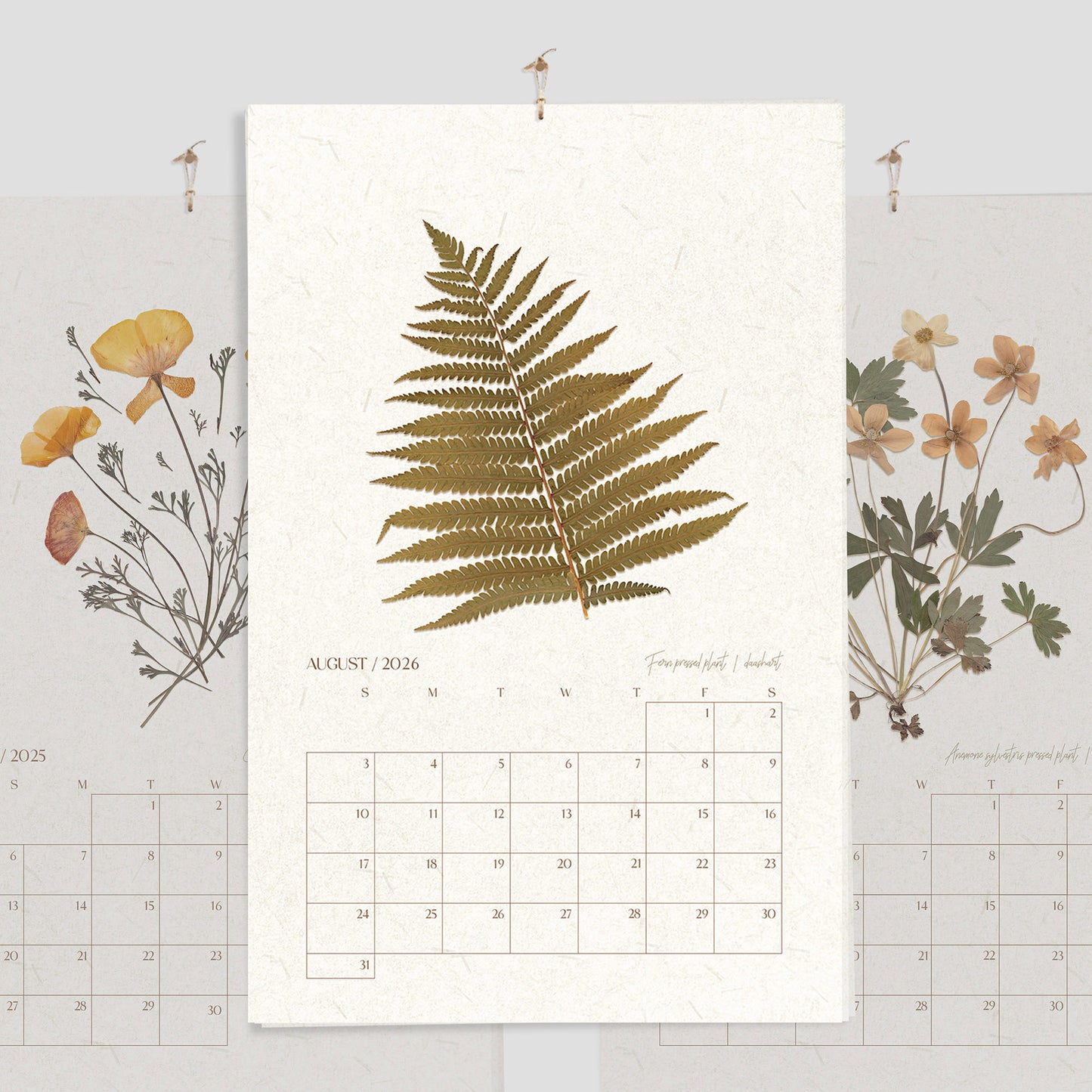 2026 Large Printable Calendar Monthly Planner 11x17in Vintage Pressed Flower and Plants Wall Herbarium Cottagecore Decor INSTANT DOWNLOAD new year gift, christmas present, illustrated calendar, wall calendar 2026, holiday calendar 2026, instant download, digital product, downloadable art, wall hanging, unique wall art, Xmas Gift for Nature Lover, minimalist wall art, large wall art, moody wall art, trendy wall art, aesthetic wall art, Christmas, bedroom wall decor, modern kitchen art, dining room