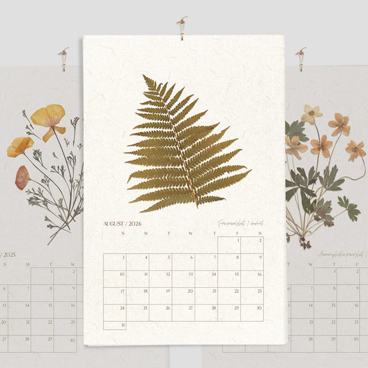 2026 Large Printable Calendar Monthly Planner 11x17in Vintage Pressed Flower and Plants Wall Herbarium Cottagecore Decor INSTANT DOWNLOAD new year gift, christmas present, illustrated calendar, wall calendar 2026, holiday calendar 2026, instant download, digital product, downloadable art, wall hanging, unique wall art, Xmas Gift for Nature Lover, minimalist wall art, large wall art, moody wall art, trendy wall art, aesthetic wall art, Christmas, bedroom wall decor, modern kitchen art, dining room