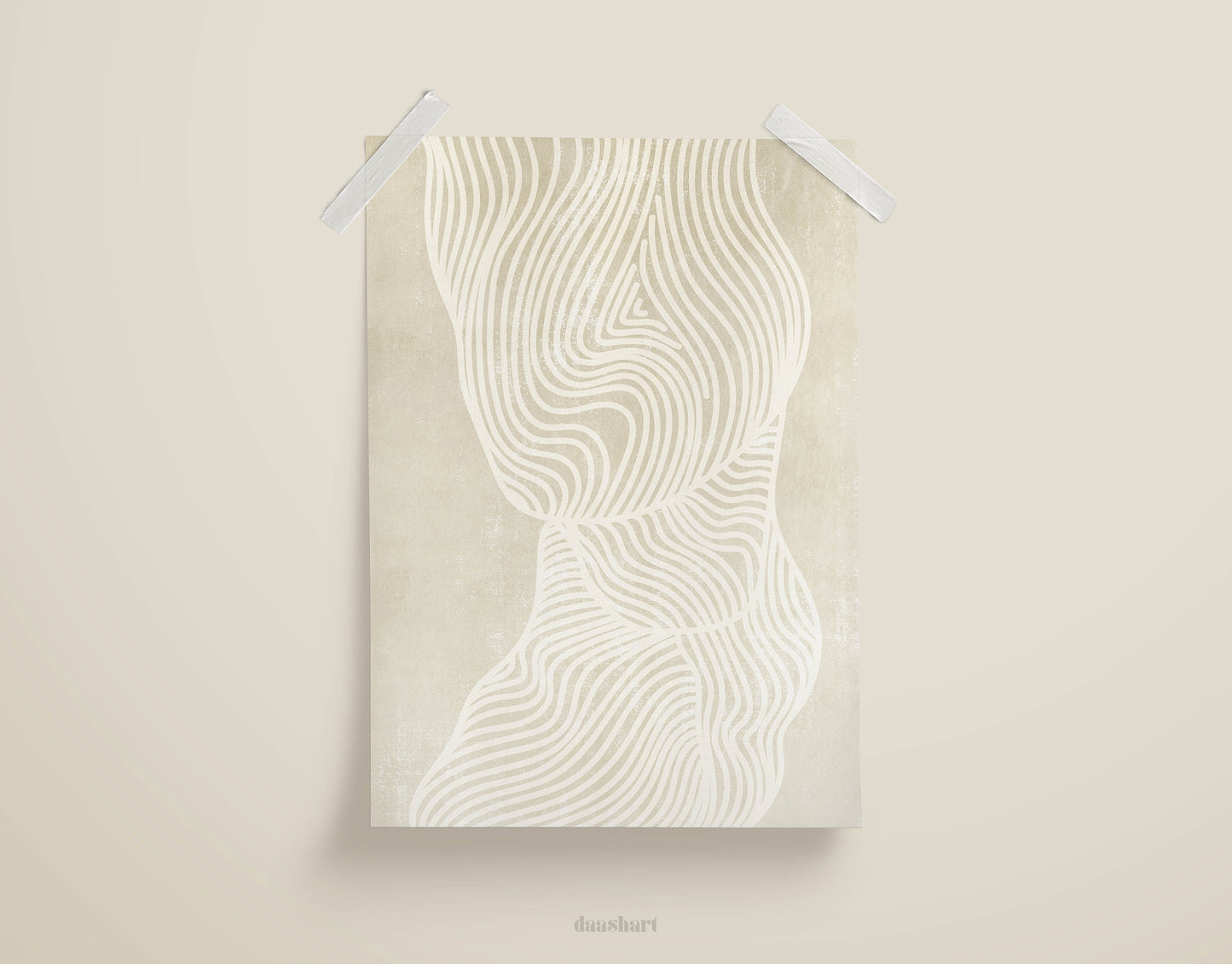 Minimalist poster Geometric abstract Printable wall art Neutral poster Beige abstract Lines art Modern decoration INSTANT DOWNLOAD Contemporary art Mid century modern Trendy art prints Vintage poster Living room wall art