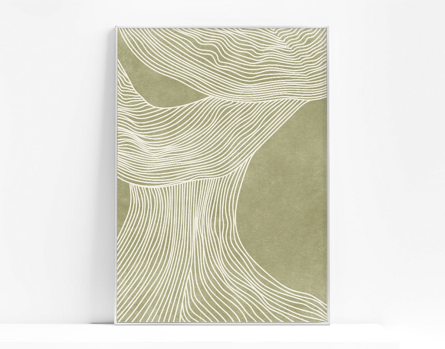 Minimalist poster Printable wall art Green neutral poster Abstract lines Trendy art prints INSTANT DOWNLOAD Contemporary art Aesthetic wall art Mid century modern Housewarming gift Modern decoration Living room wall art Bedroom wall decor