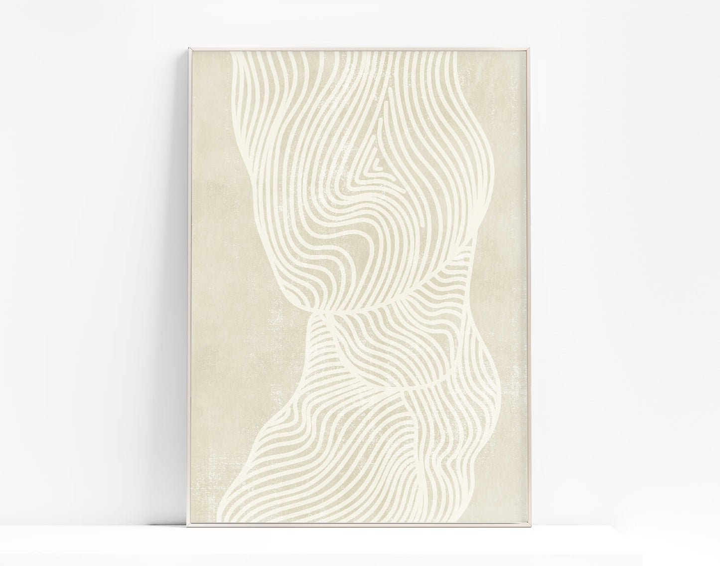 Minimalist poster Geometric abstract Printable wall art Neutral poster Beige abstract Lines art Modern decoration INSTANT DOWNLOAD Contemporary art Mid century modern Trendy art prints Vintage poster Living room wall art